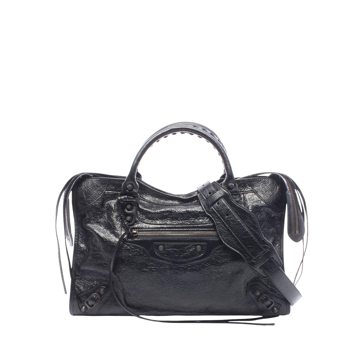 Balenciaga Medium Lambskin Le City Satchel