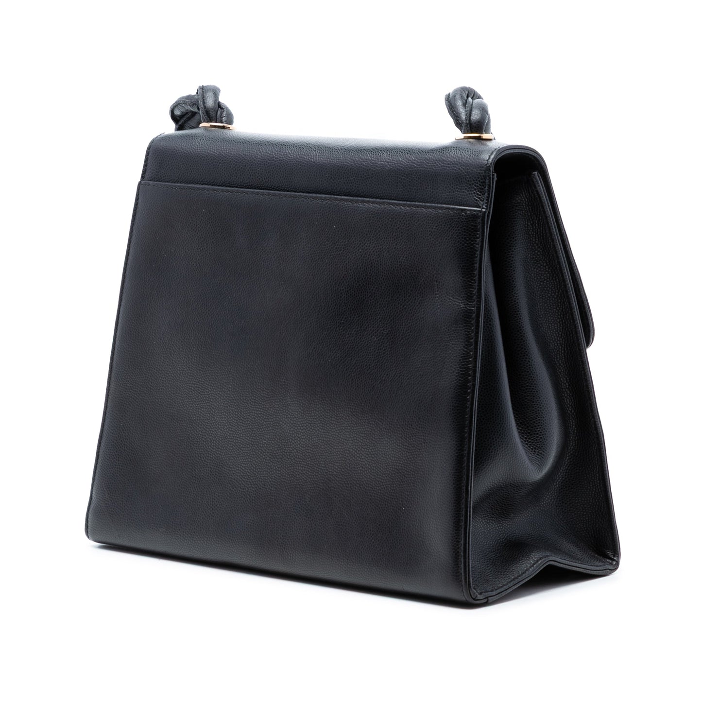 CC Caviar Twisted Strap Shoulder Bag