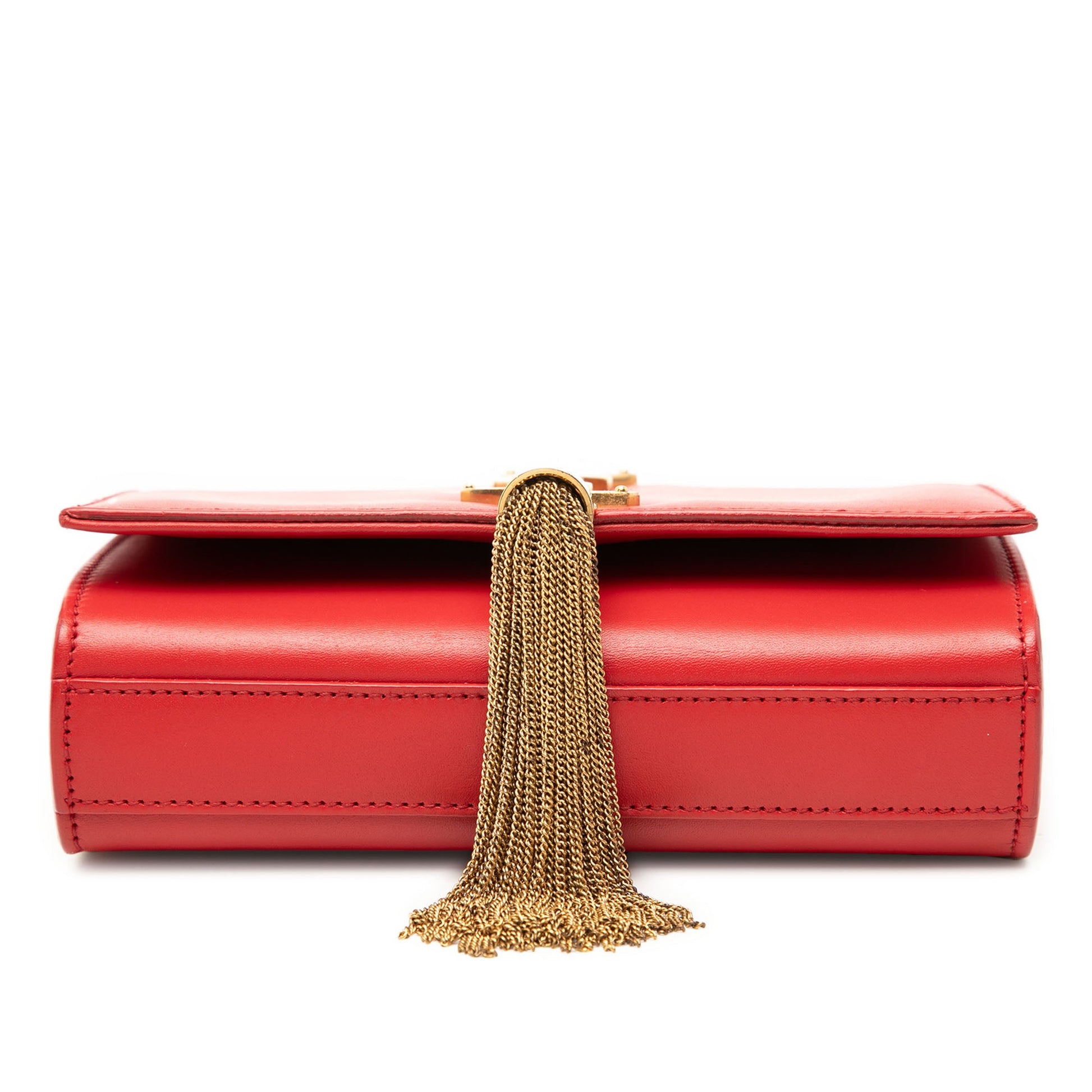 Saint Laurent Small Smooth Calfskin Monogram Kate Tassel Crossbody