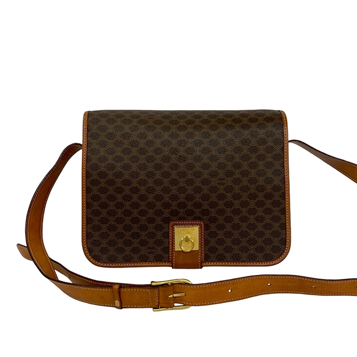 Celine Macadam Coated Canvas Crossbody
