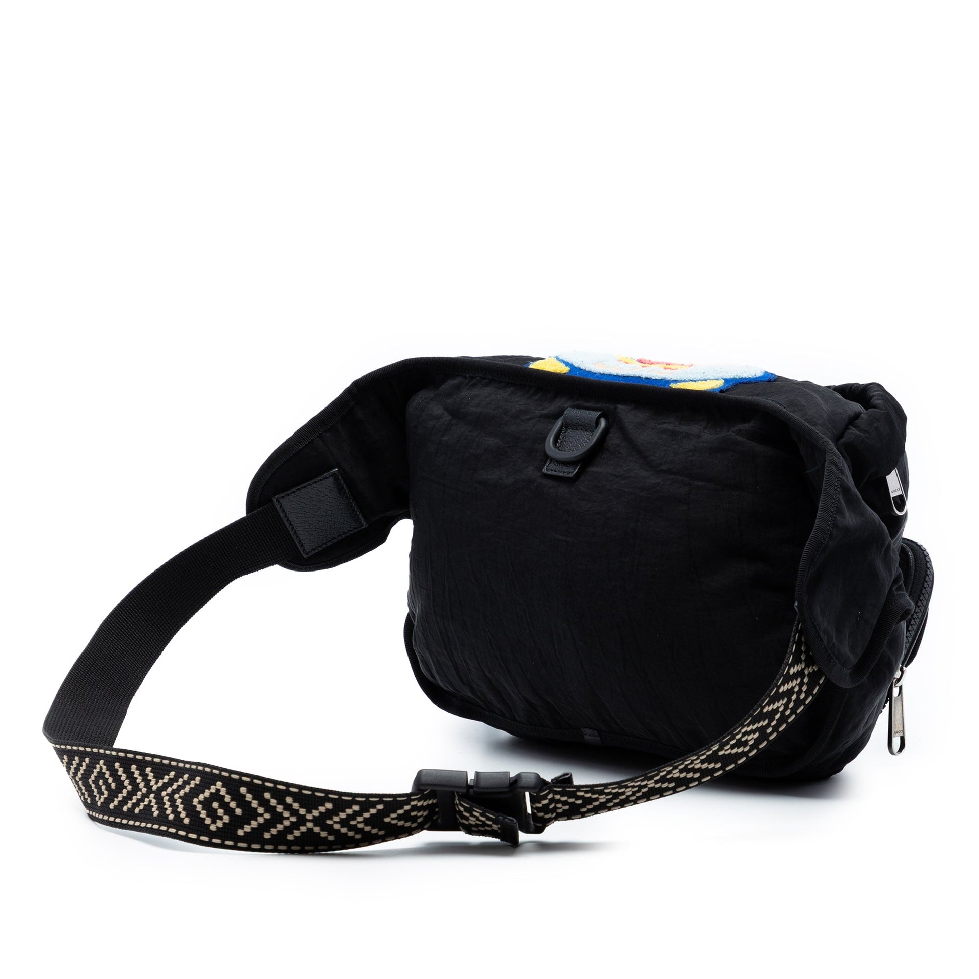 Nylon 80s Patch Convertible Belt Bag