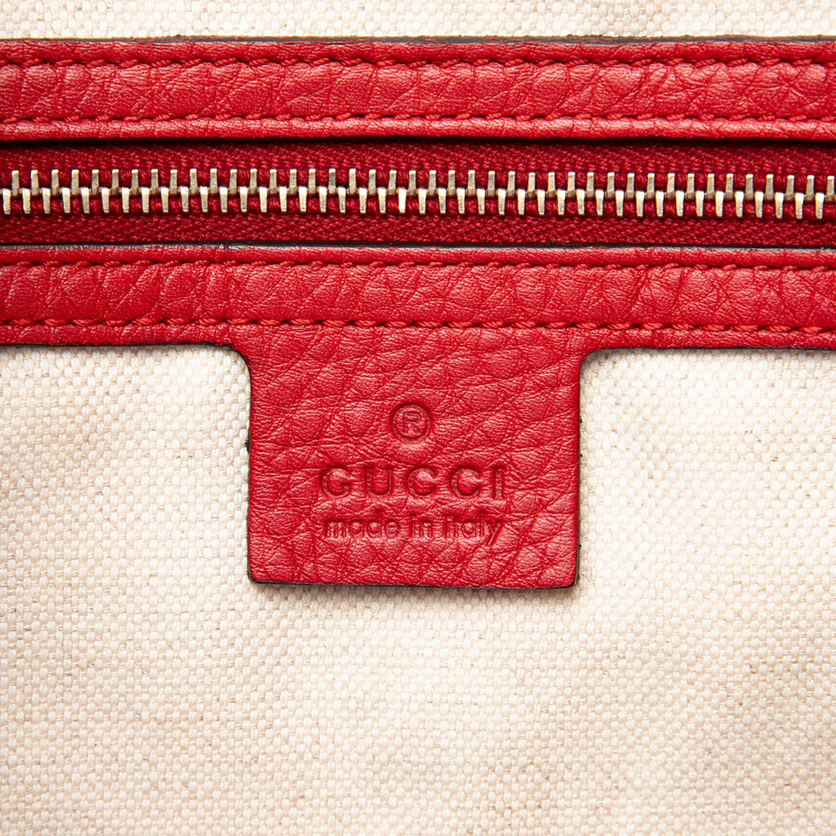 Gucci Medium GG Canvas Web Joy Boston Bag — Red