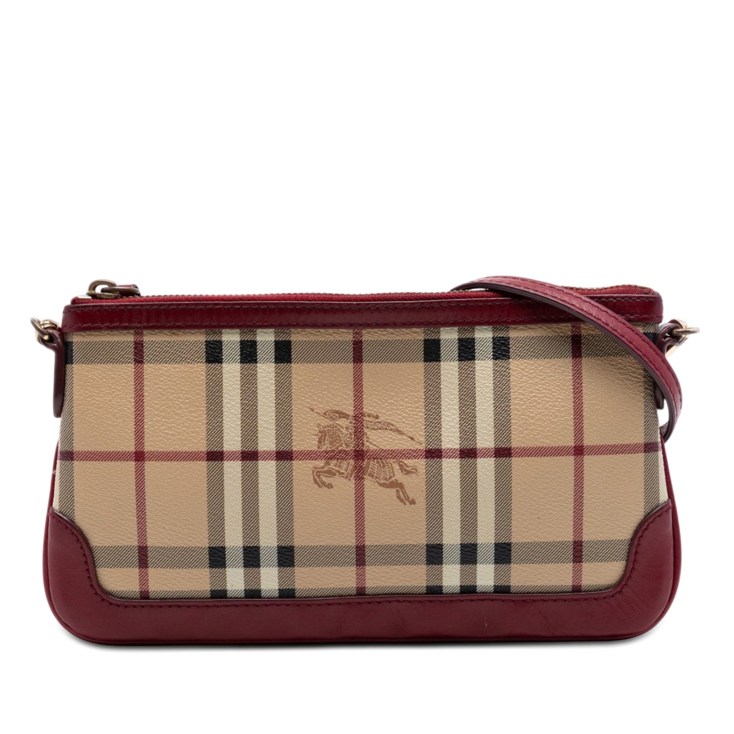 Burberry Haymarket Check Coated Canvas Peyton Crossbody