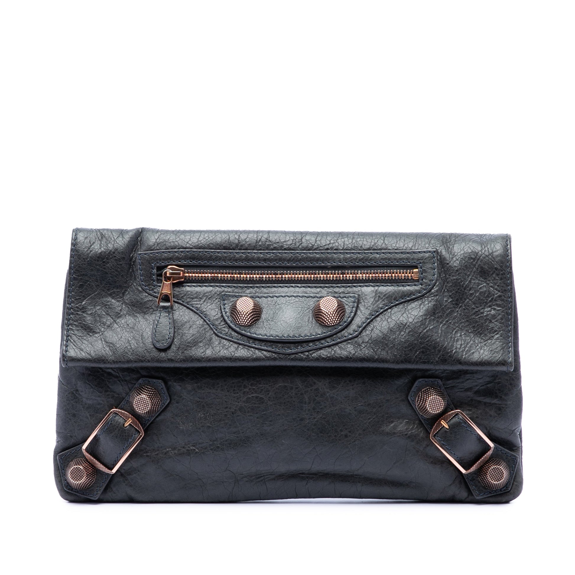 Balenciaga Lambskin Motocross Giant 21 Envelope Clutch