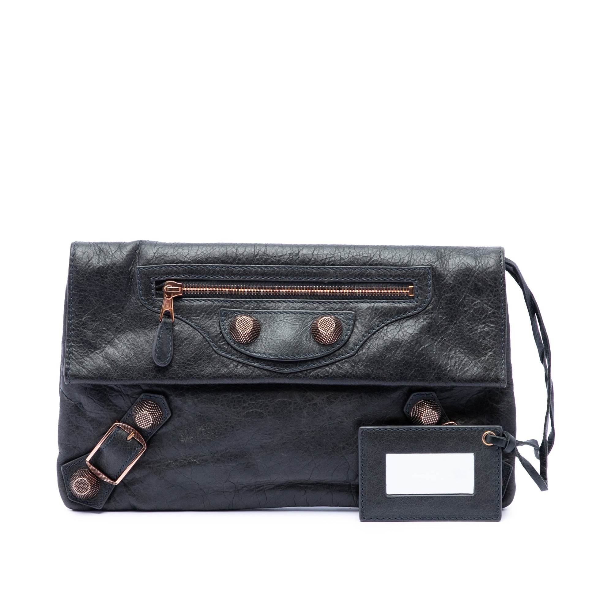 Balenciaga Lambskin Motocross Giant 21 Envelope Clutch