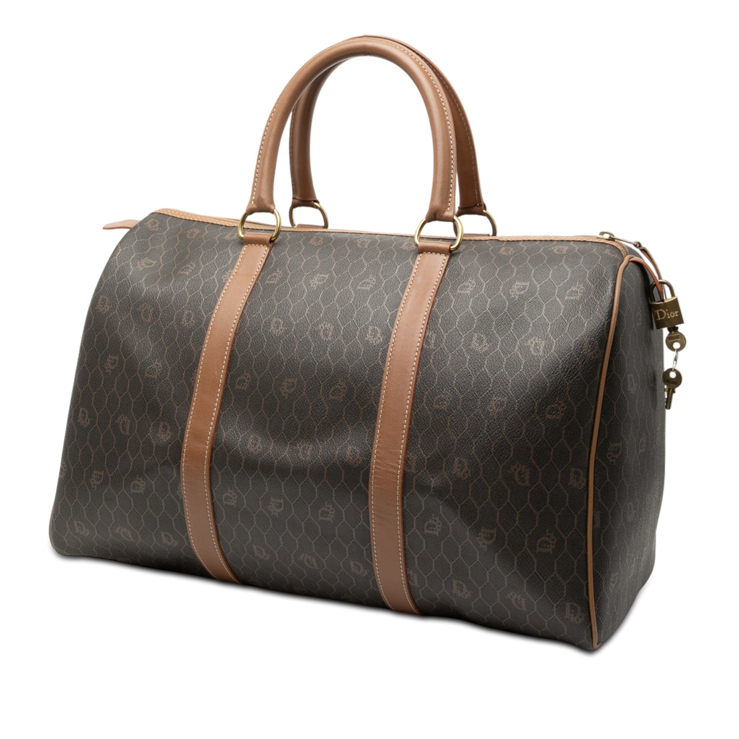 Dior Honeycomb Coated Canvas Travel Bag