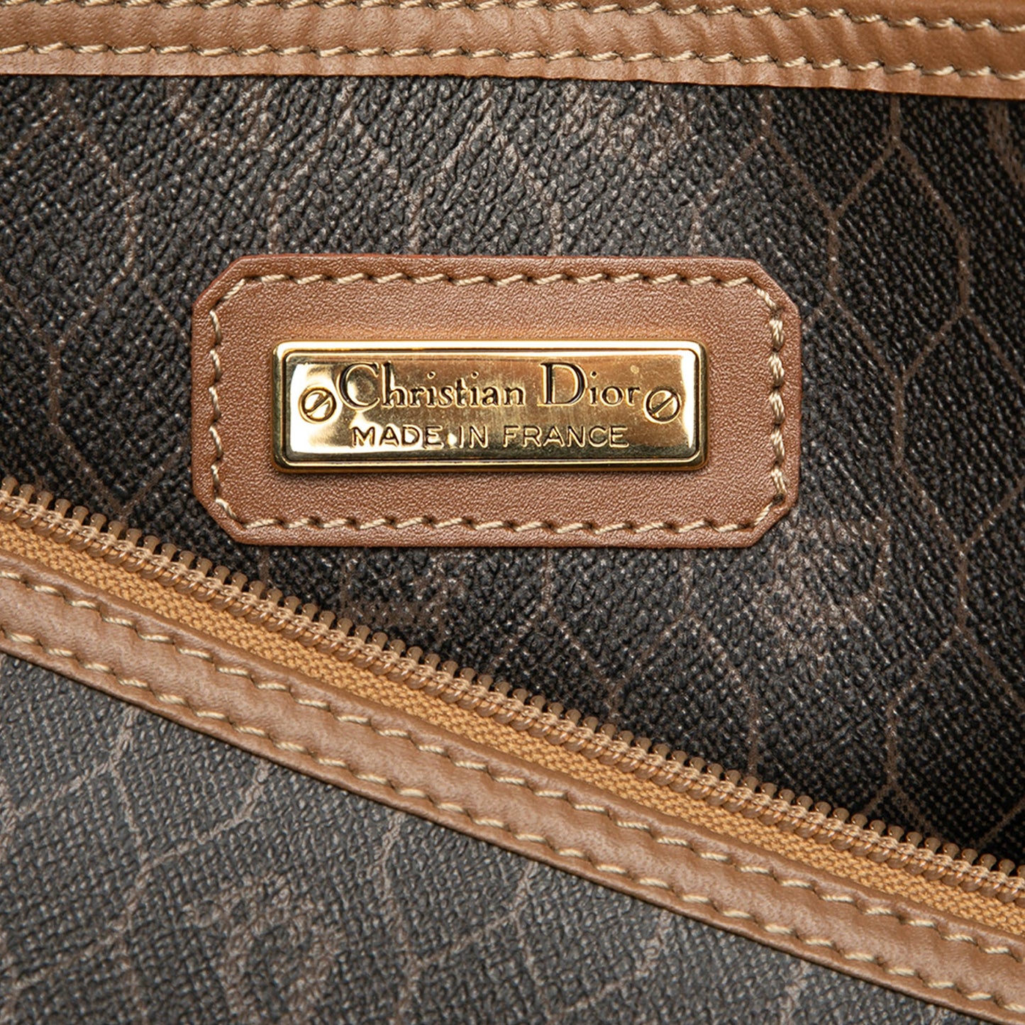 Dior Honeycomb Coated Canvas Travel Bag