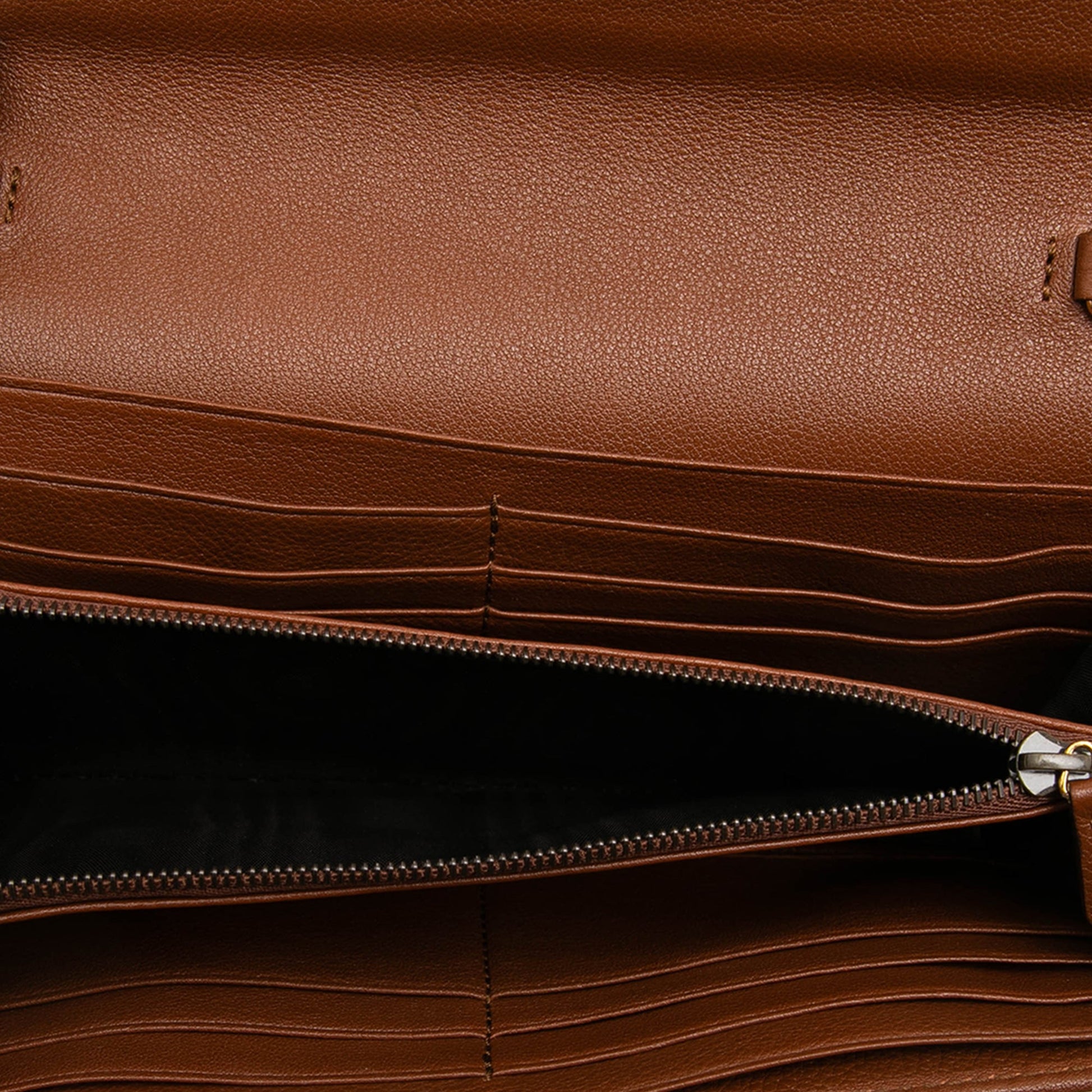 Gucci Calfskin Bamboo Diana Wallet on Chain