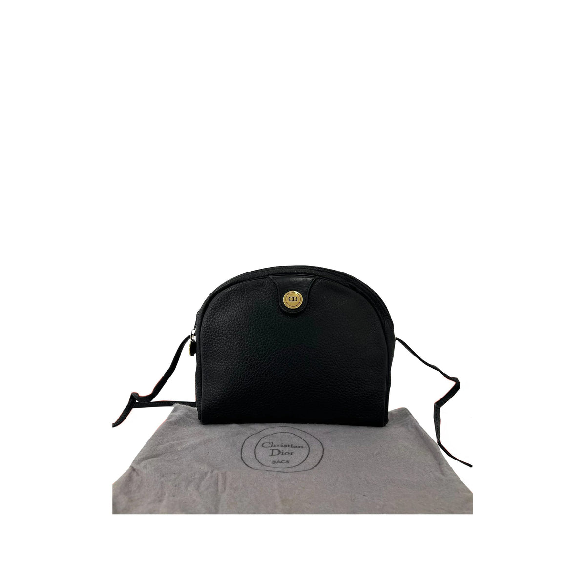 Dior Leather Crossbody — Black