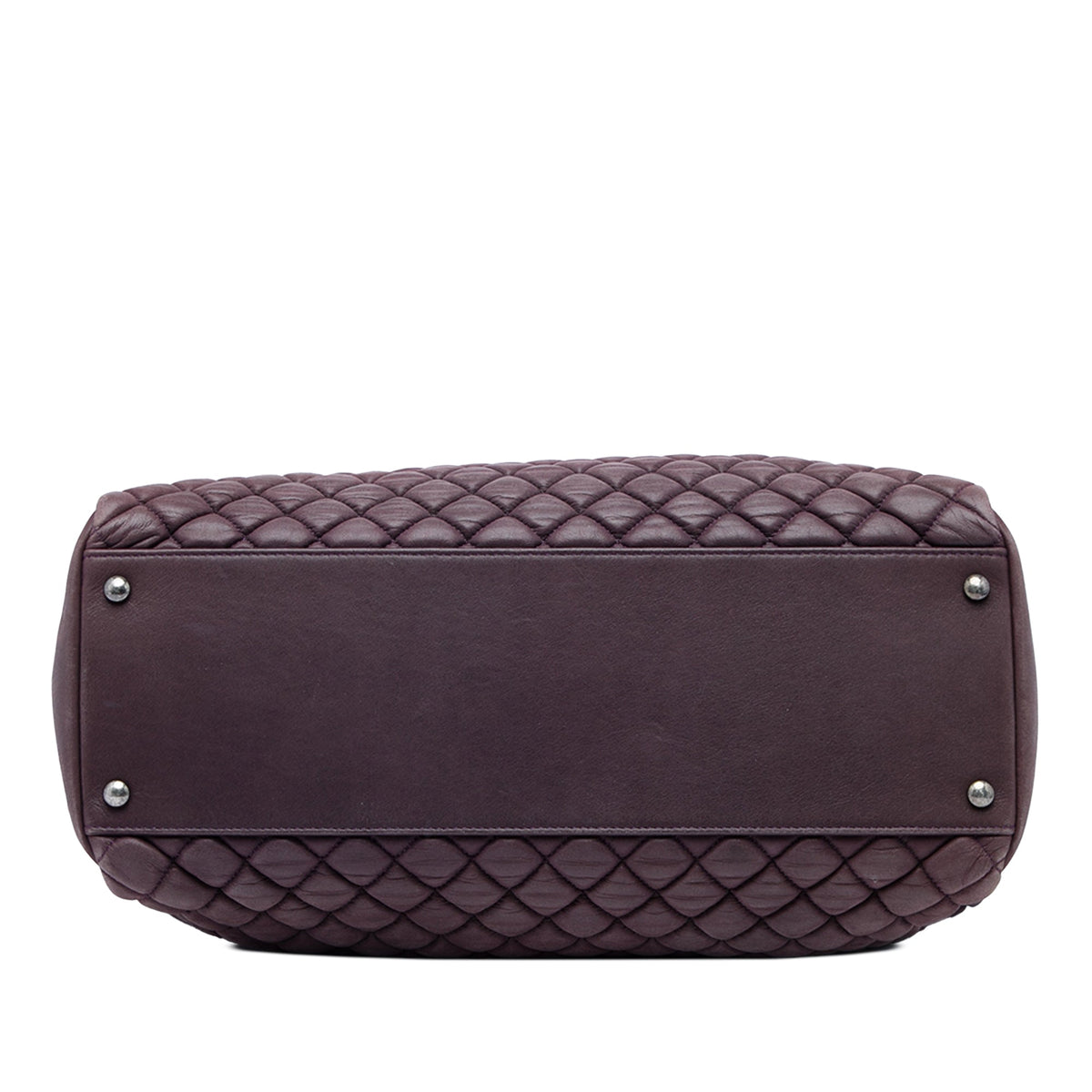 Chanel Large Quilted Iridescent Calfskin New Bubble Tote — Purple