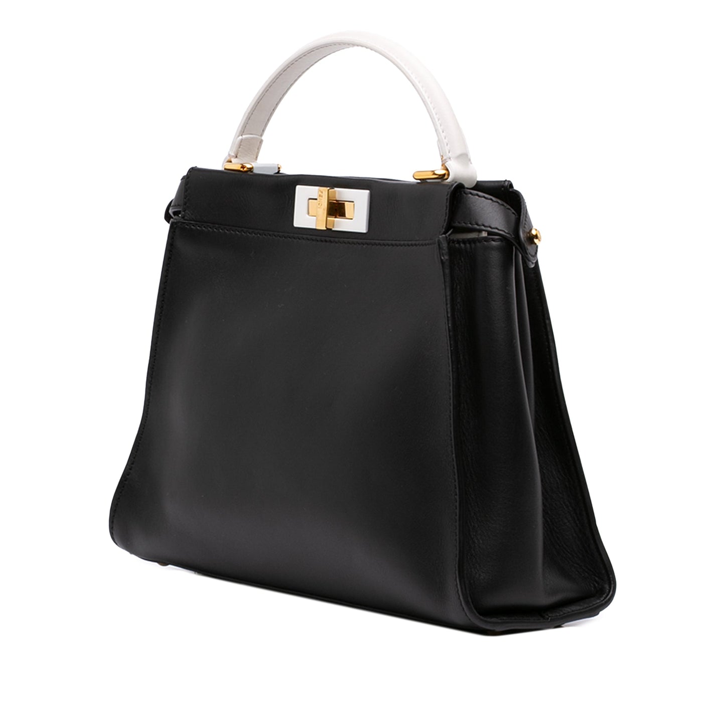 Fendi Medium Bicolor Leather Peekaboo ISeeU Satchel