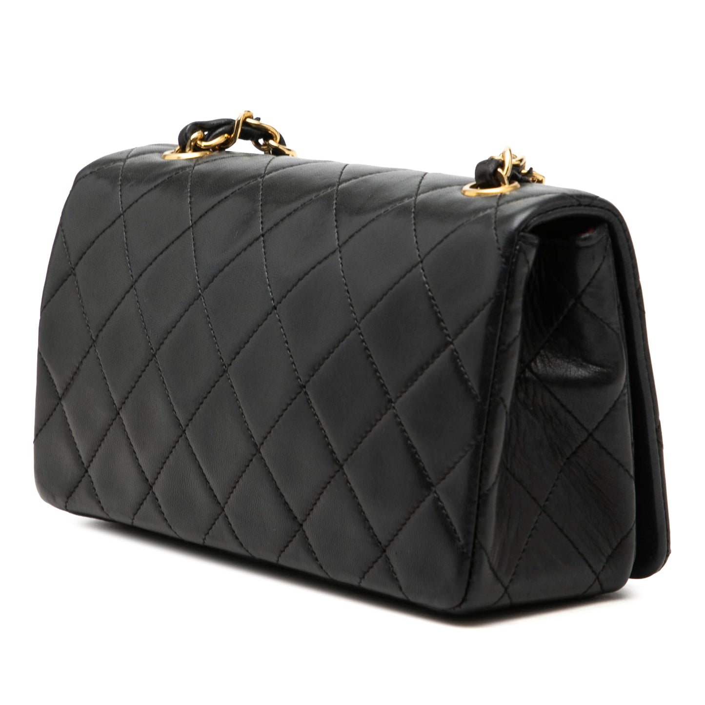 Chanel CC Quilted Lambskin Turnlock Full Single Flap
