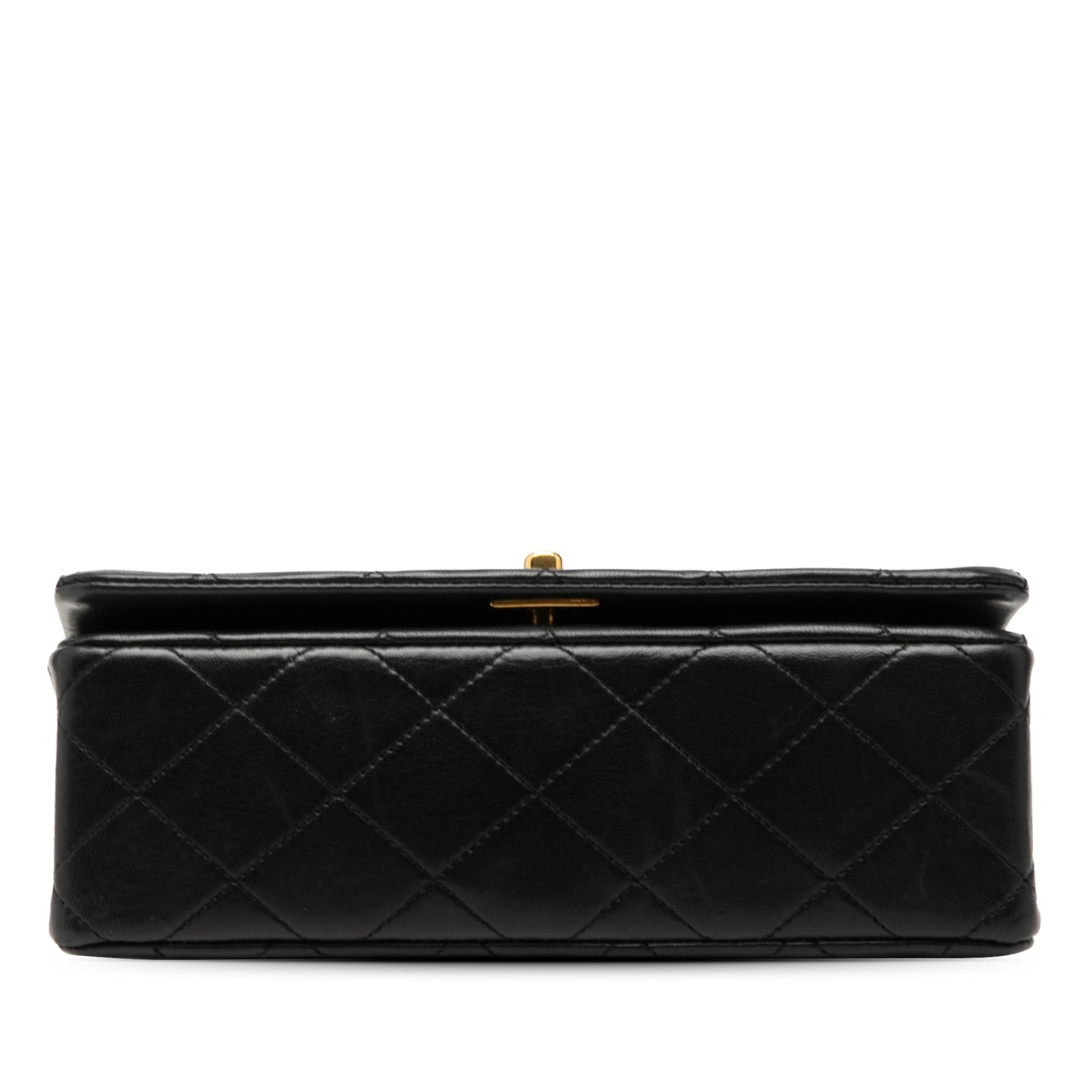 Chanel CC Quilted Lambskin Turnlock Full Single Flap