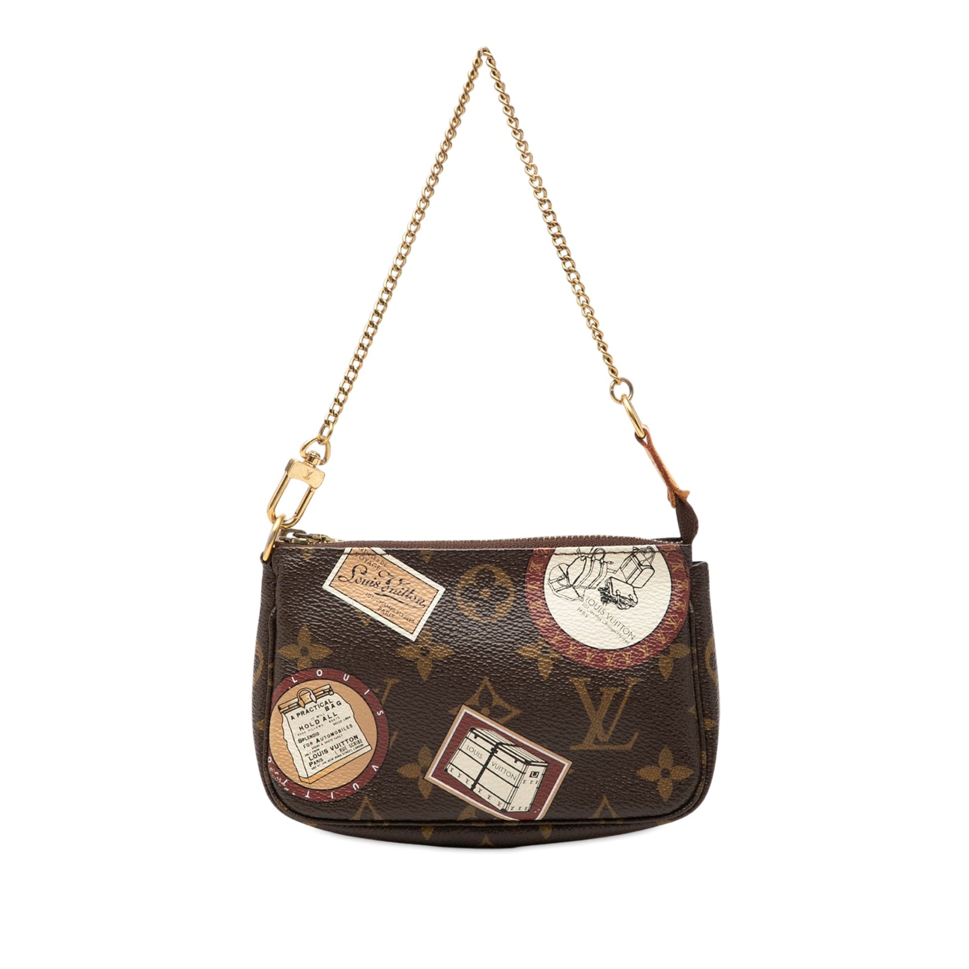Louis Vuitton Monogram Trunks and Bags Patch Mini Pochette Accessoires