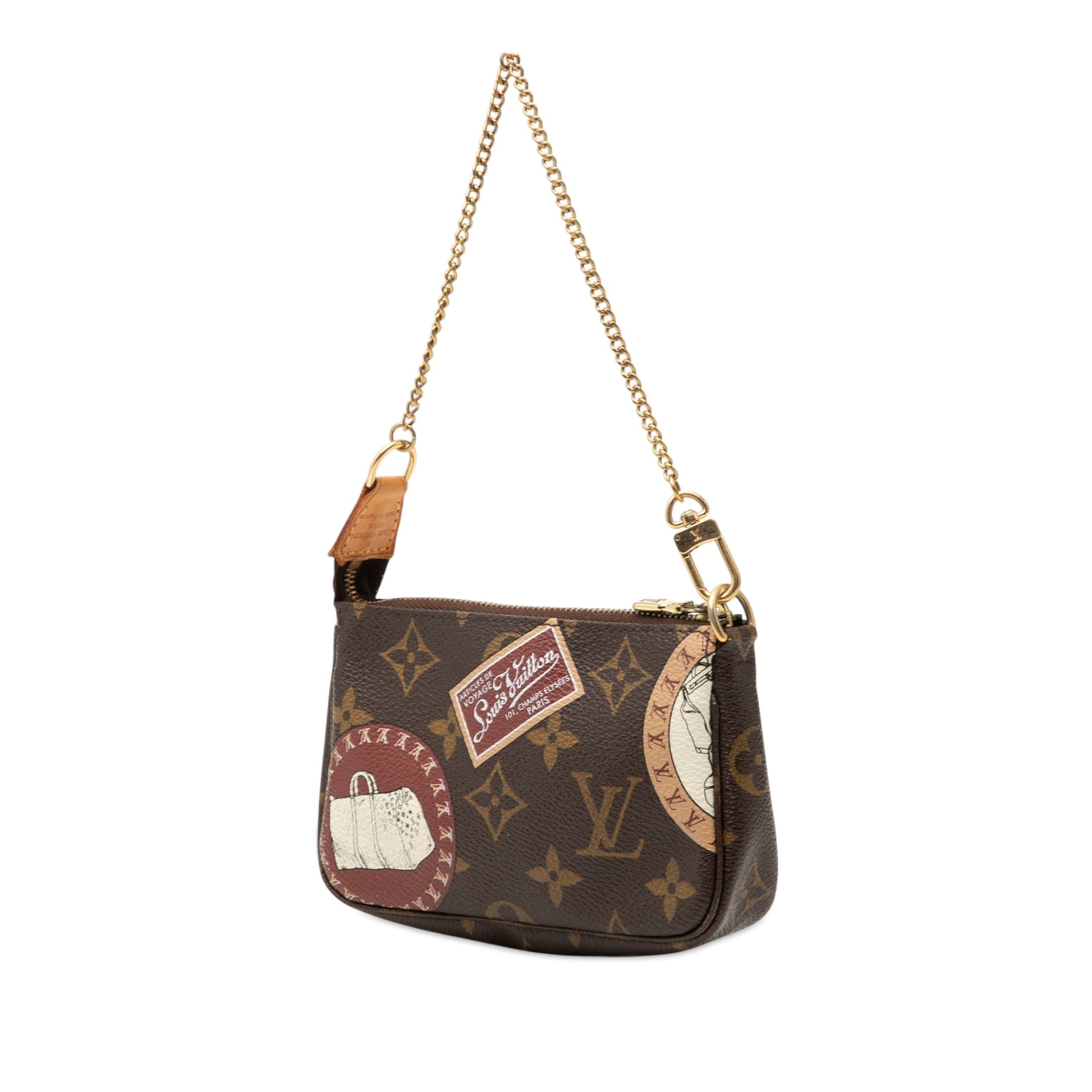 Louis Vuitton Monogram Trunks and Bags Patch Mini Pochette Accessoires