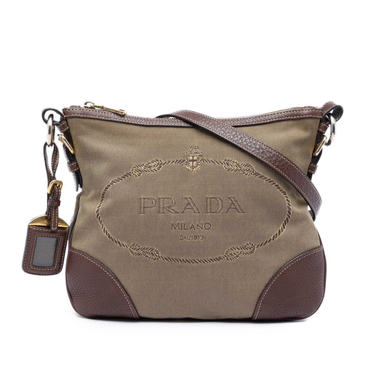 Prada Canvas Canapa Logo Crossbody