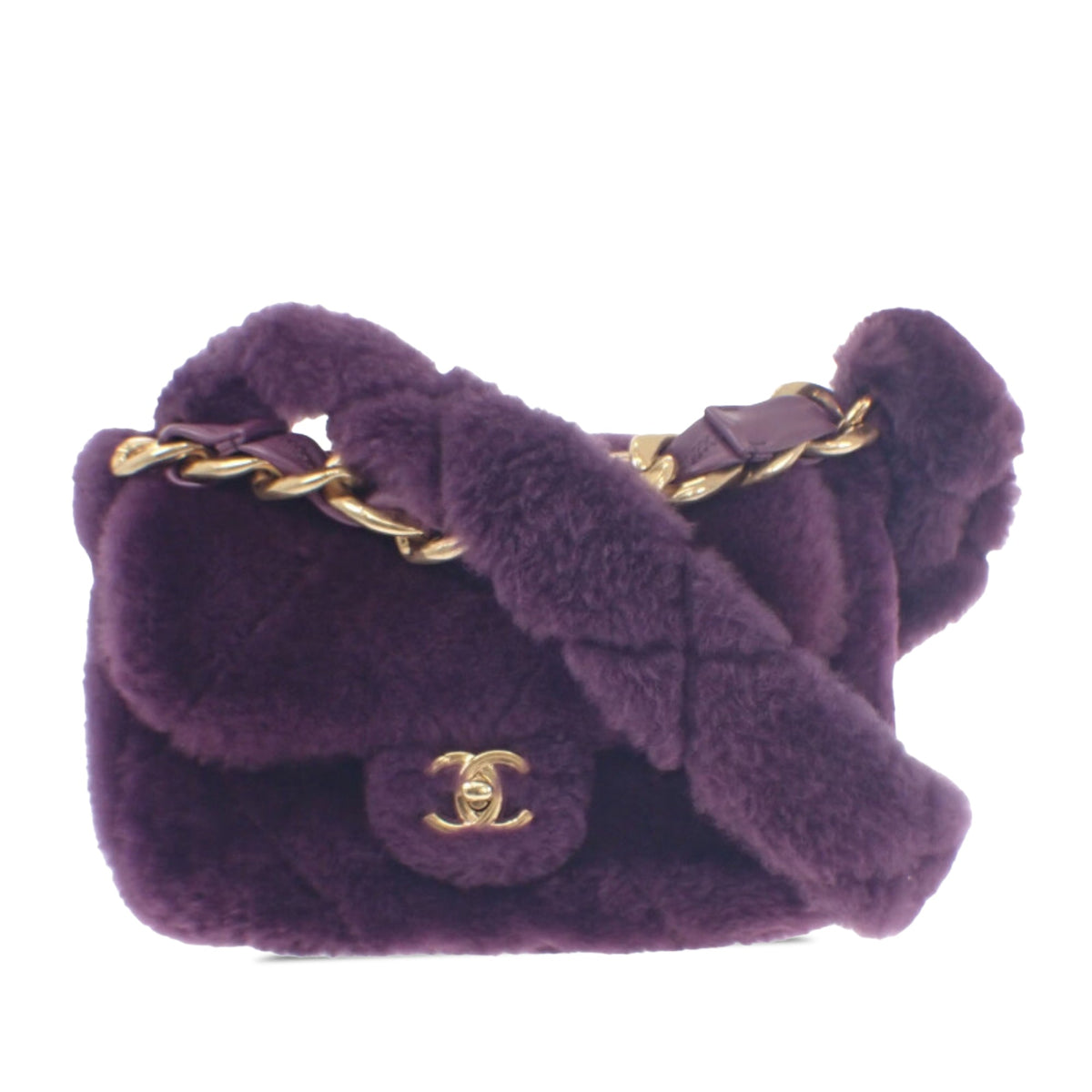 Chanel Quilted Shearling Coconing Single Flap