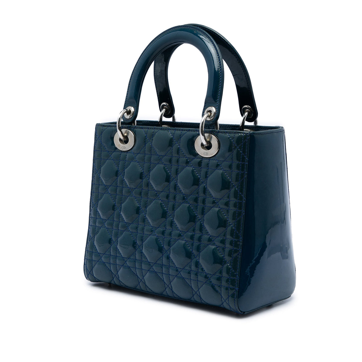 Dior Medium Patent Cannage Lady Dior