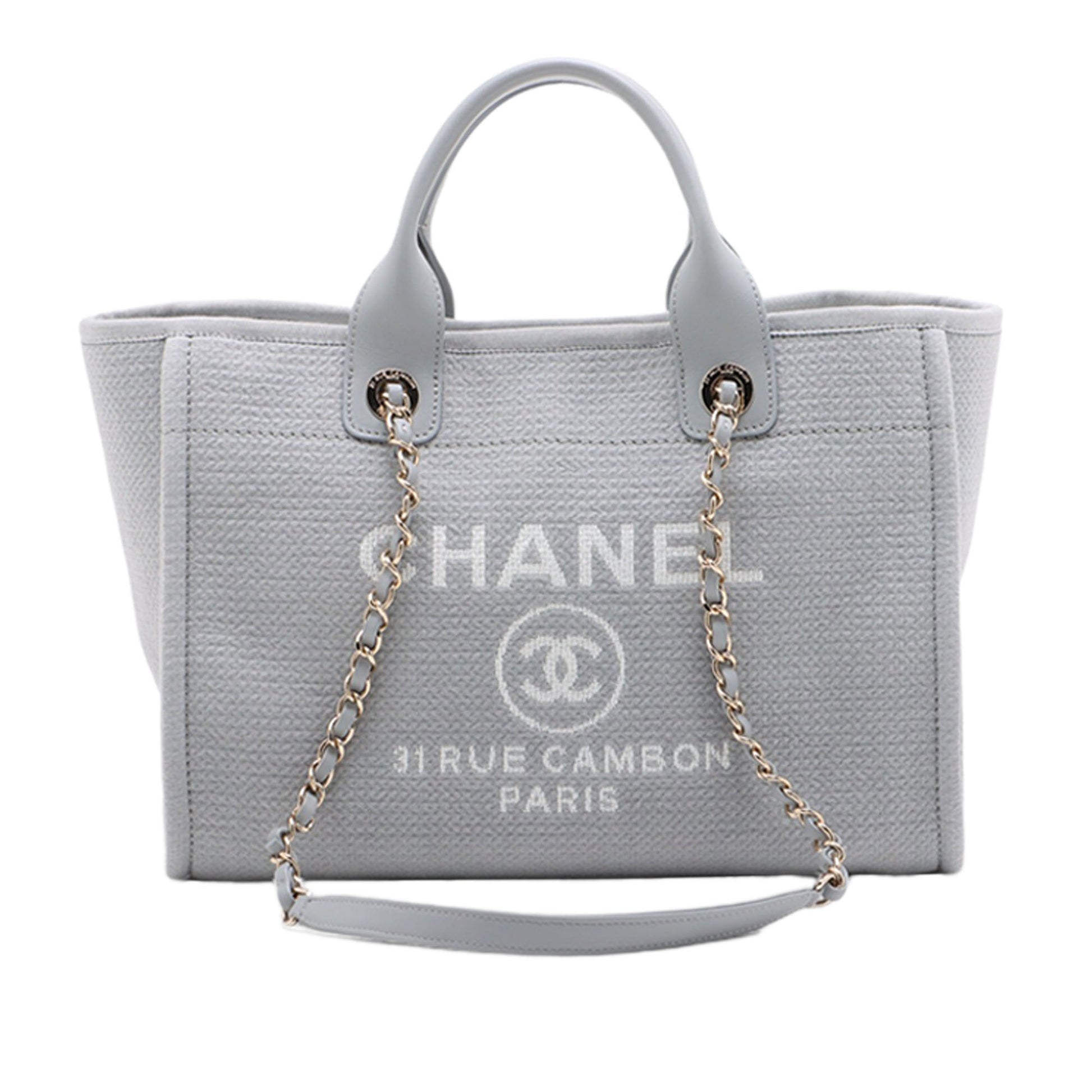 Chanel Small Canvas Deauville Tote