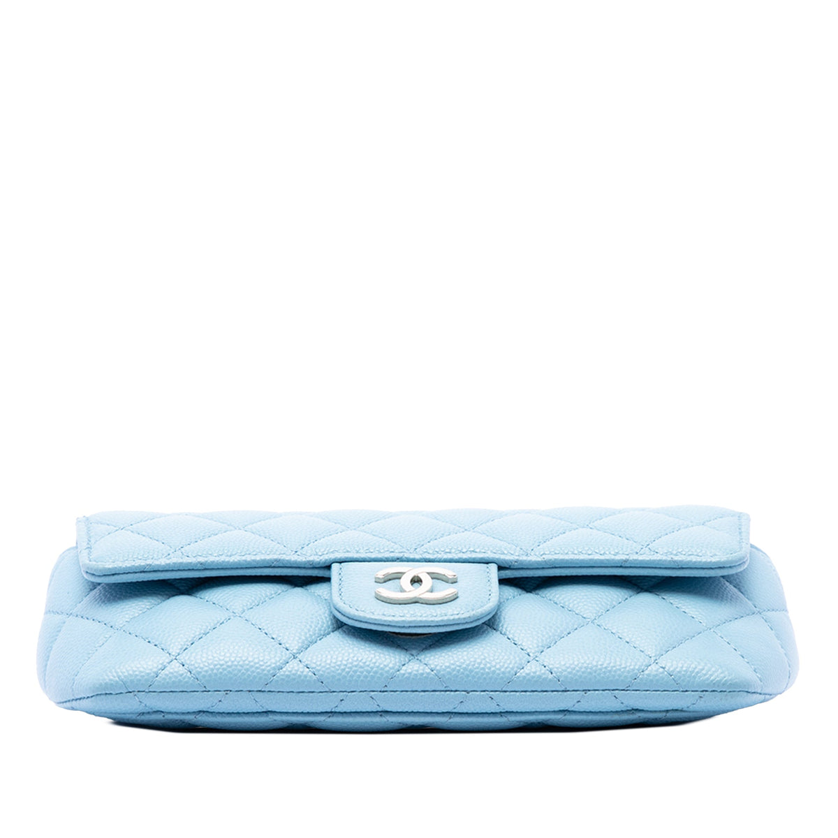 Chanel CC Quilted Caviar Glasses Case on Chain