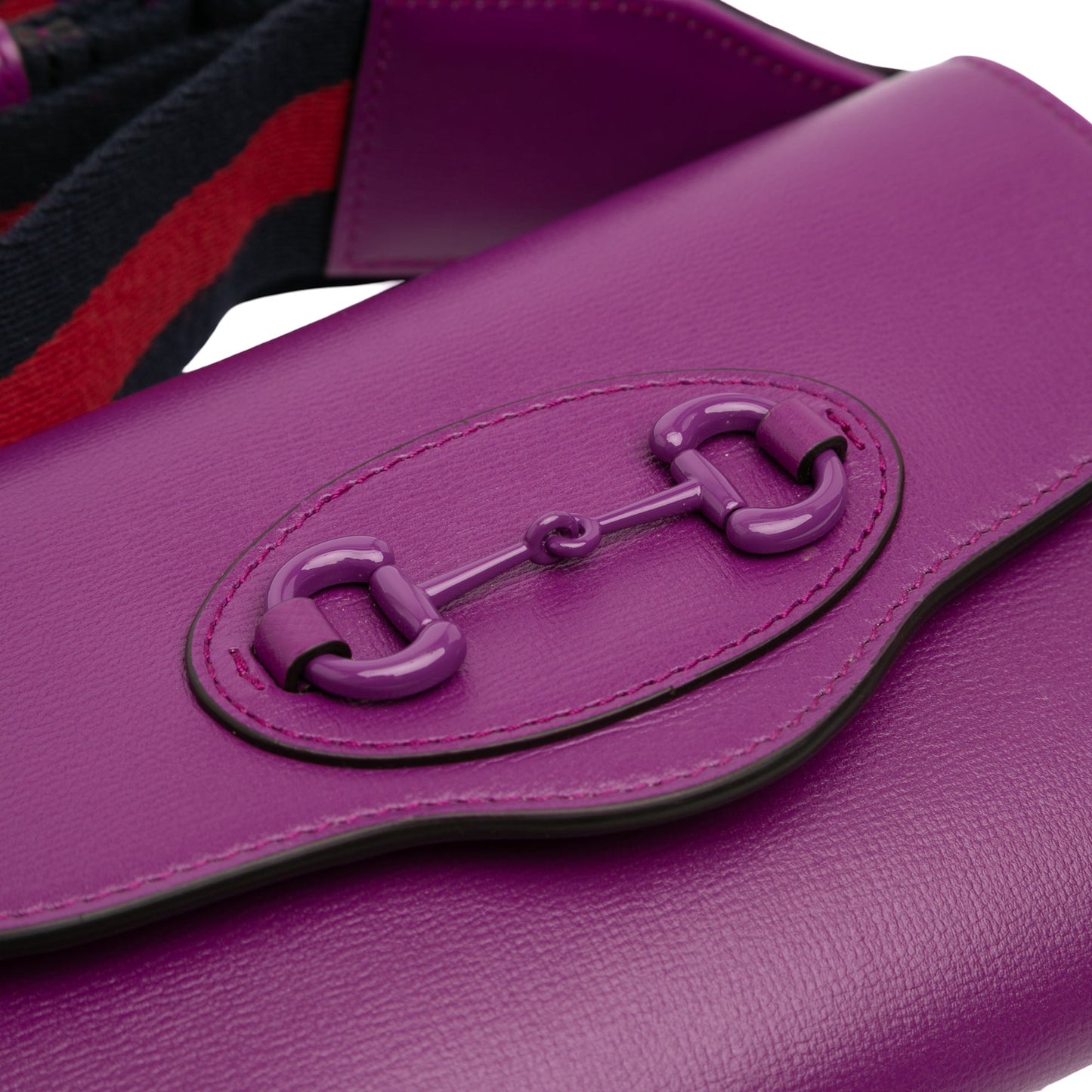 Gucci Mini Leather Horsebit 1955 Web Crossbody