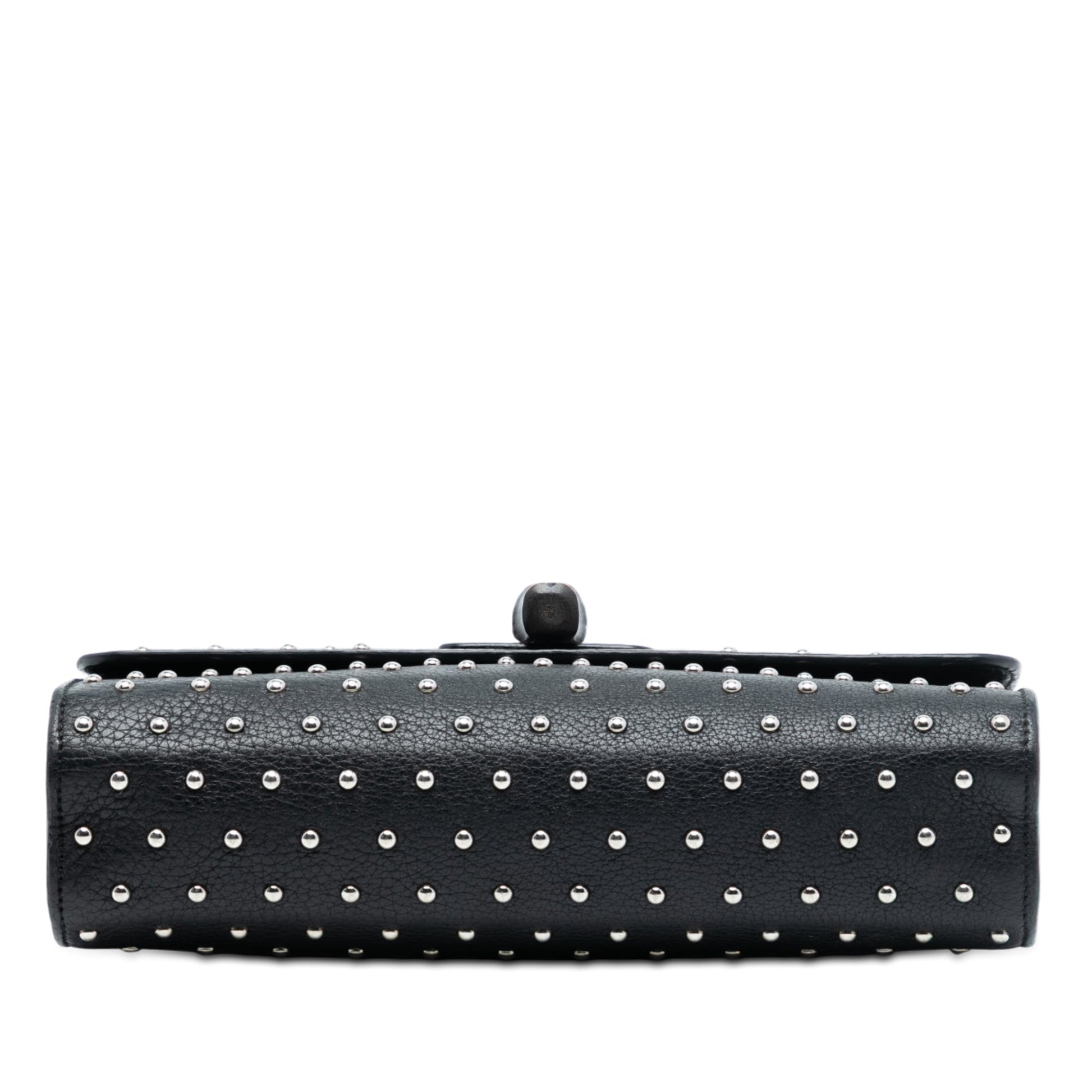 Gucci Medium Studded Leather Miss Bamboo Crossbody