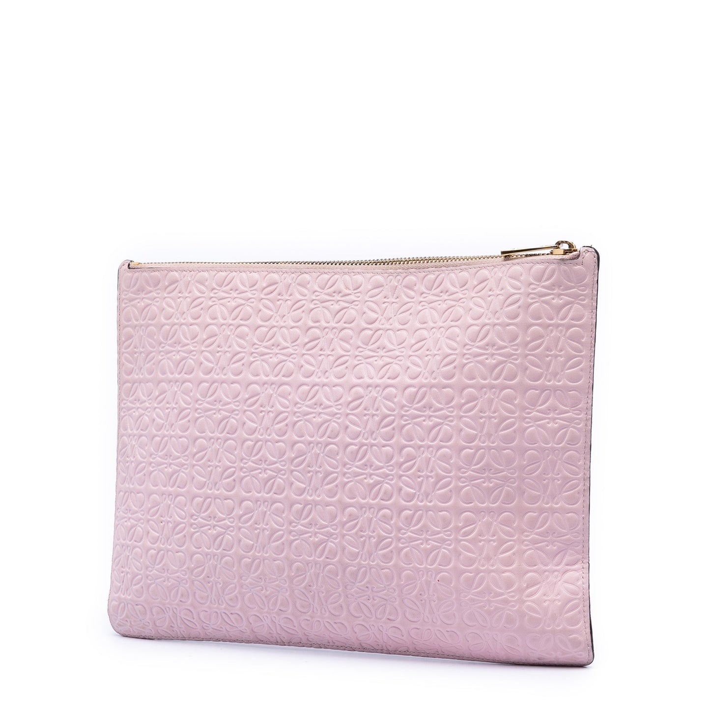 LOEWE Embossed Anagram Calfskin Repeat Pouch