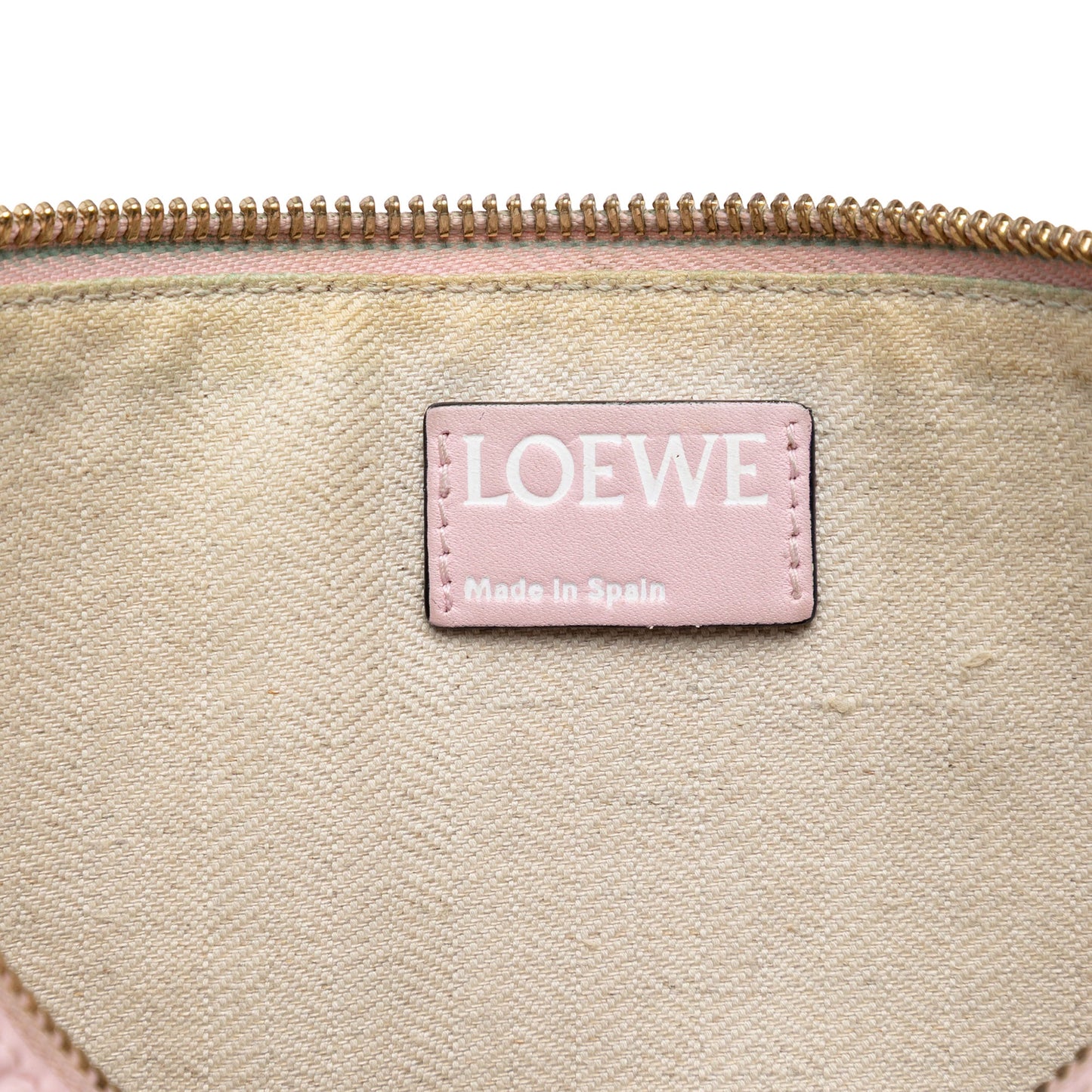 LOEWE Embossed Anagram Calfskin Repeat Pouch