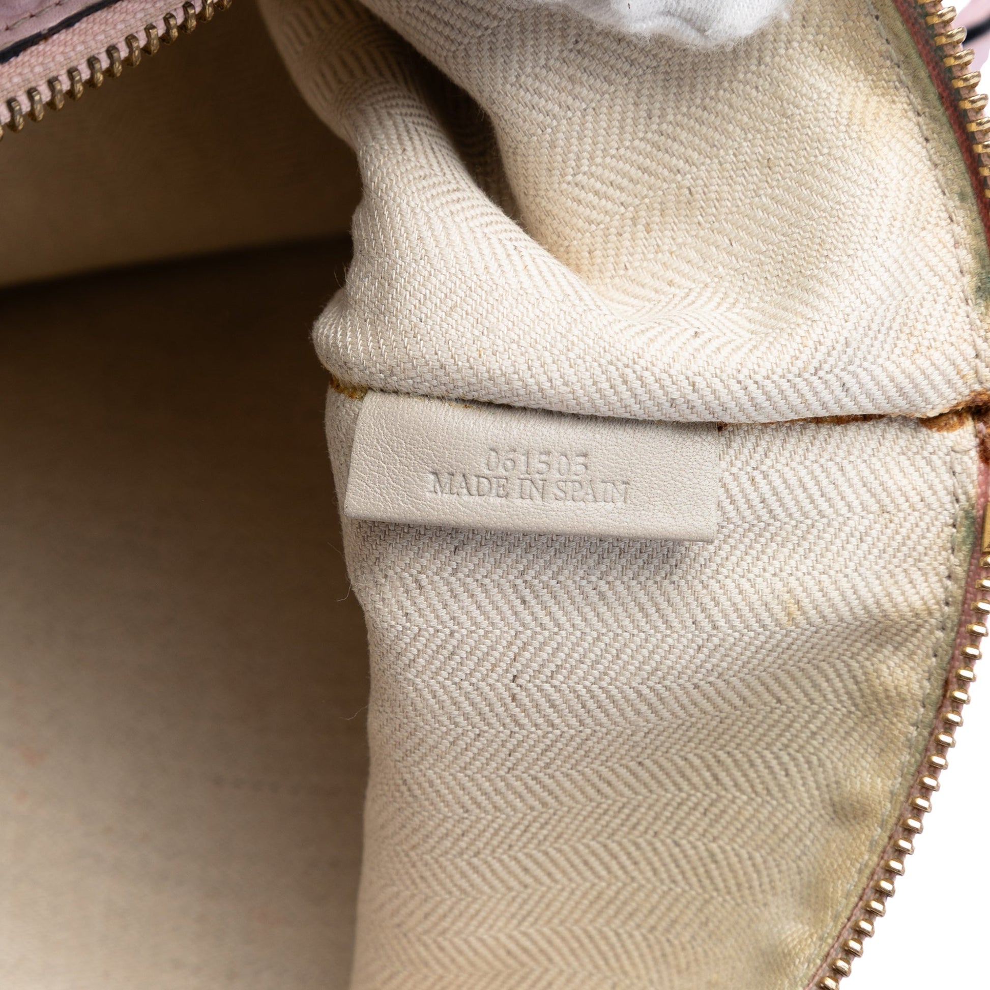 LOEWE Embossed Anagram Calfskin Repeat Pouch