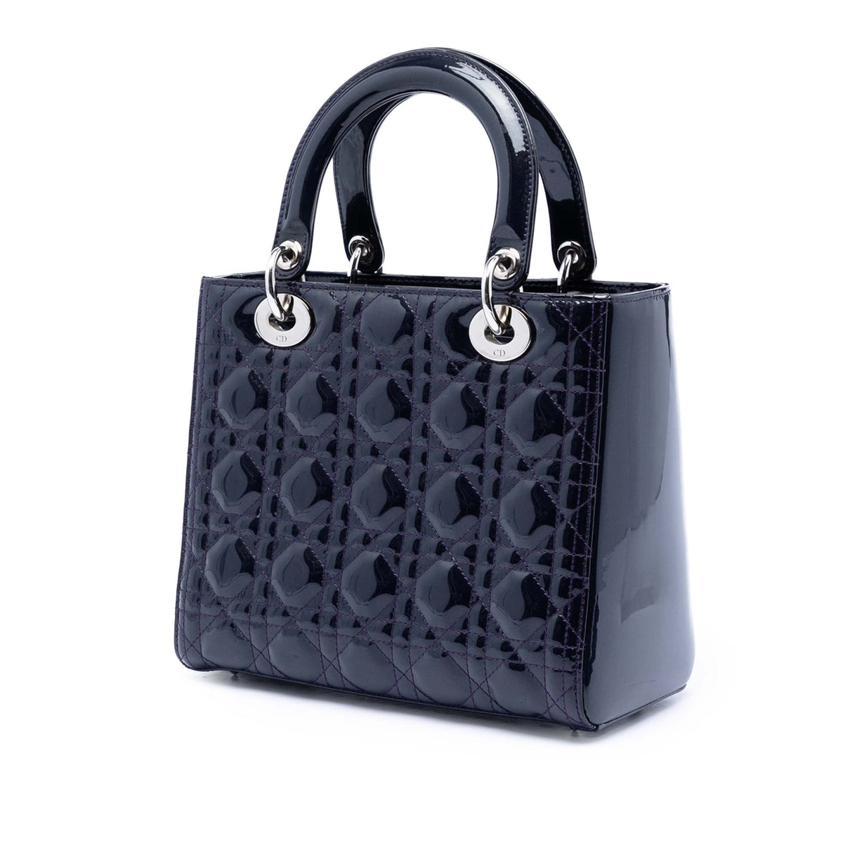 Dior Medium Patent Cannage Lady Dior