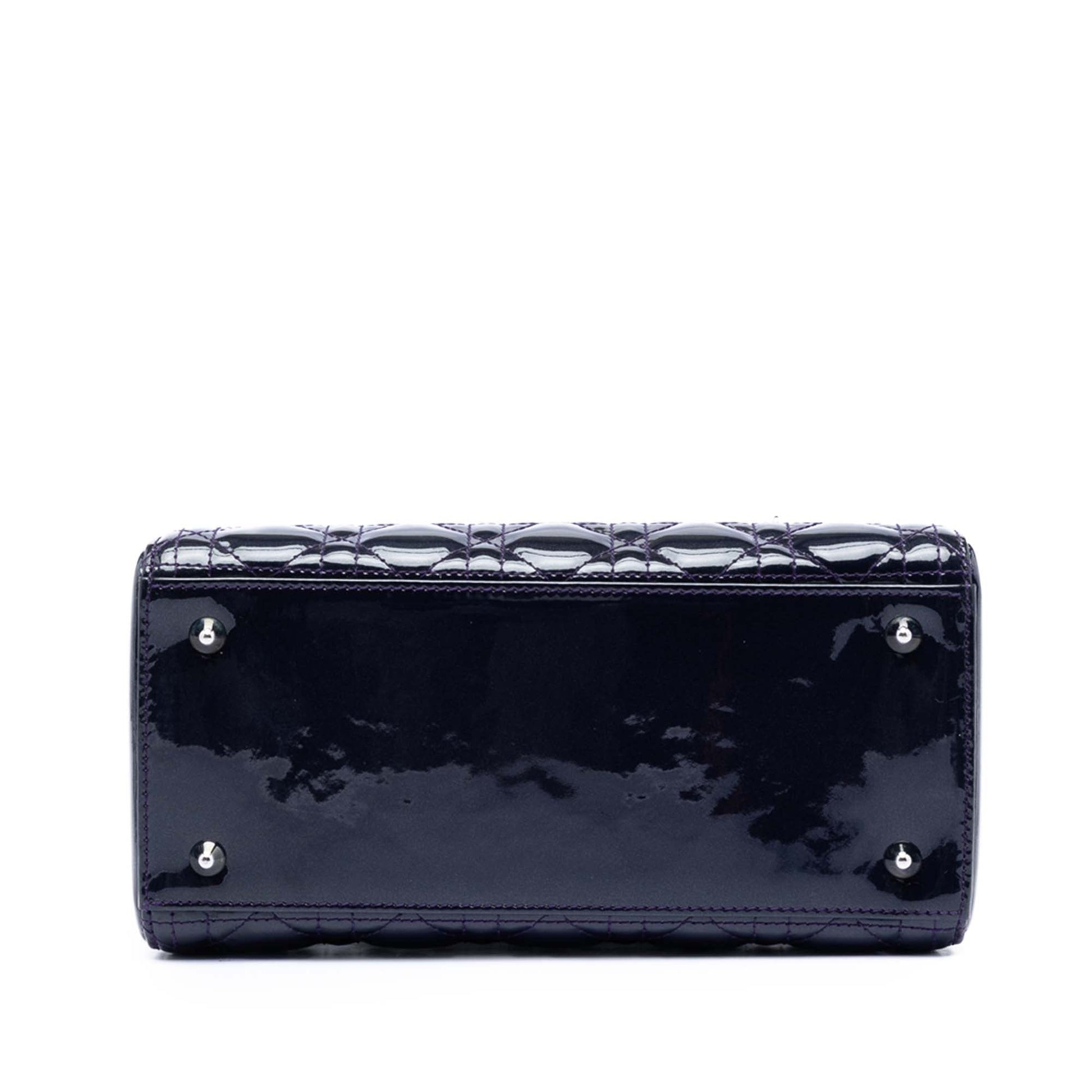 Dior Medium Patent Cannage Lady Dior