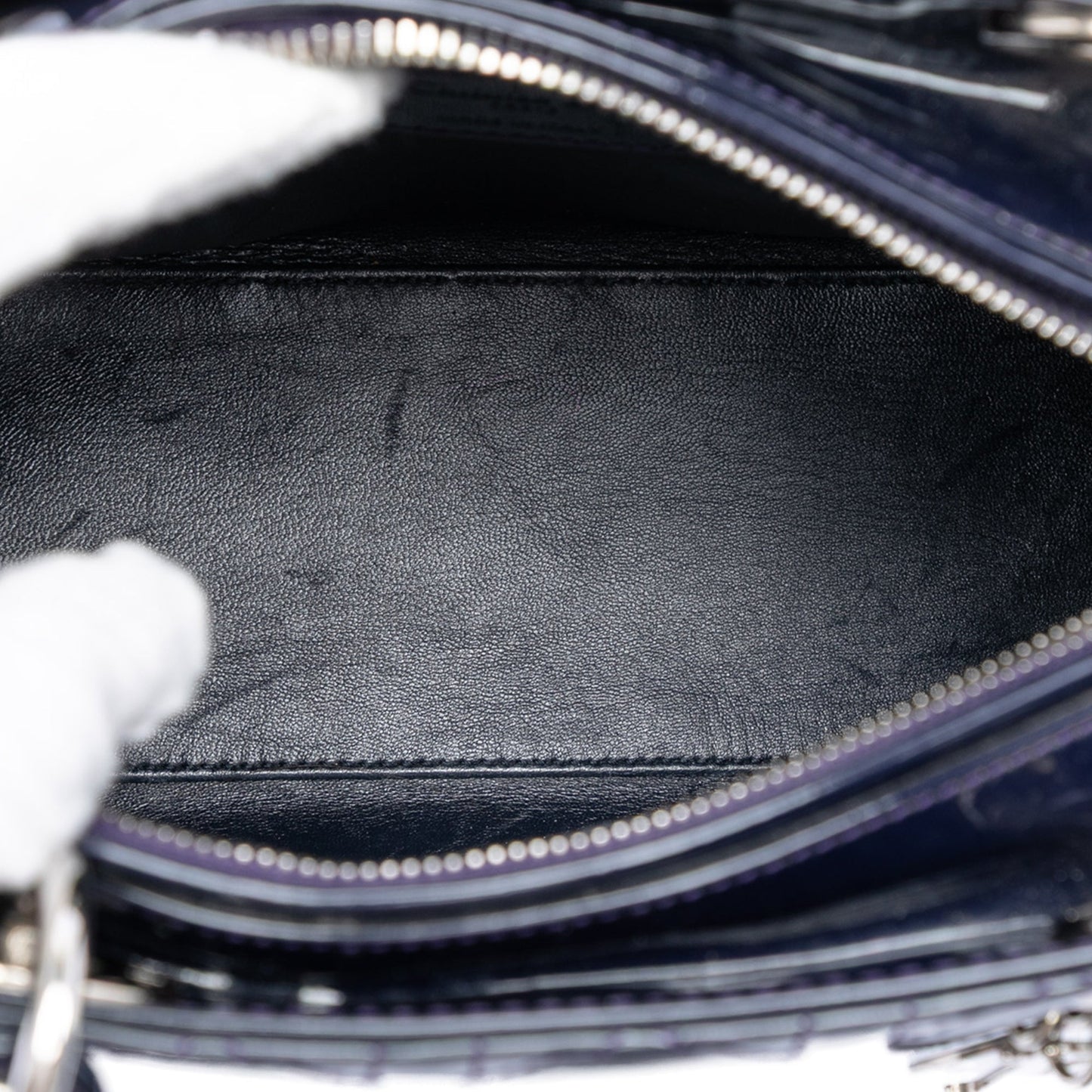 Dior Medium Patent Cannage Lady Dior
