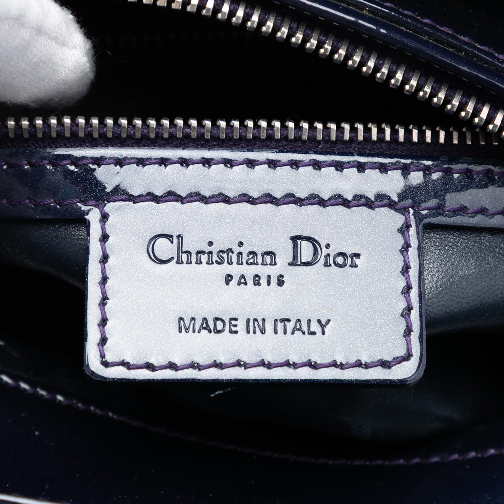Dior Medium Patent Cannage Lady Dior