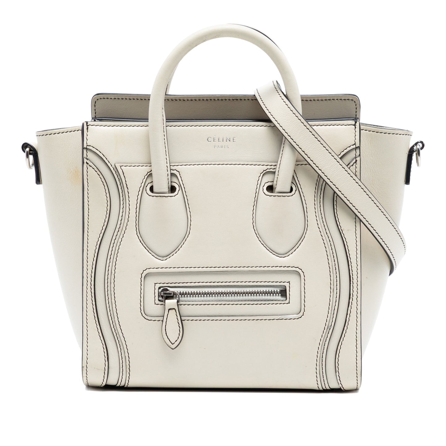 Celine Nano Leather Luggage Tote