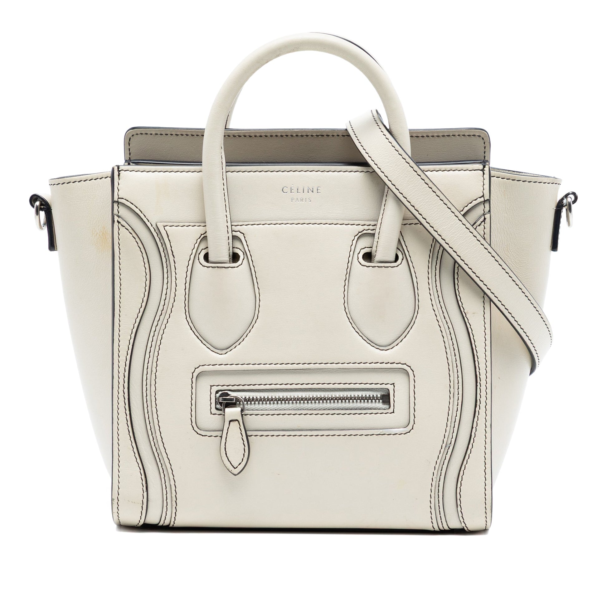 Celine Nano Leather Luggage Tote