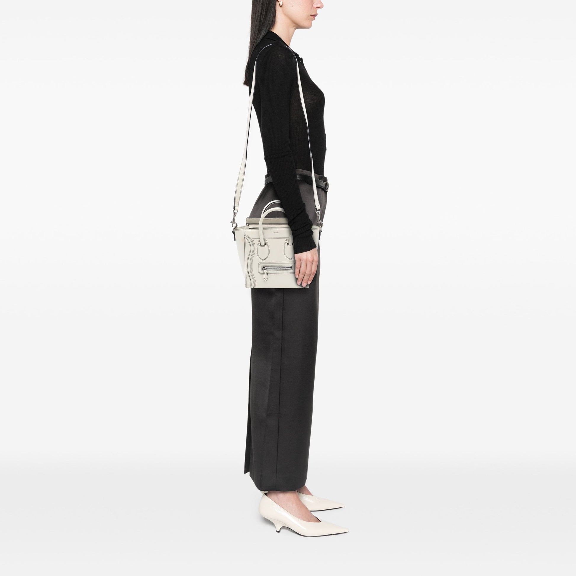 Celine Nano Leather Luggage Tote