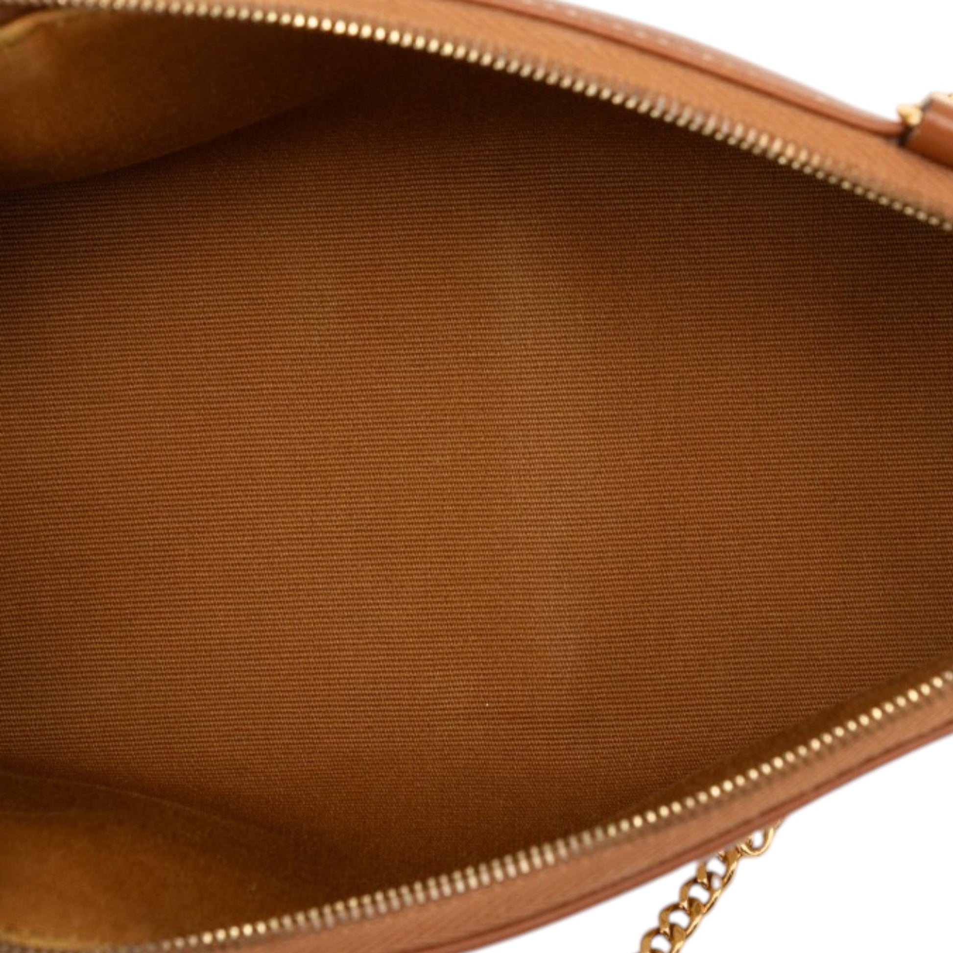 Celine Triomphe Coated Canvas Clutch On Chain