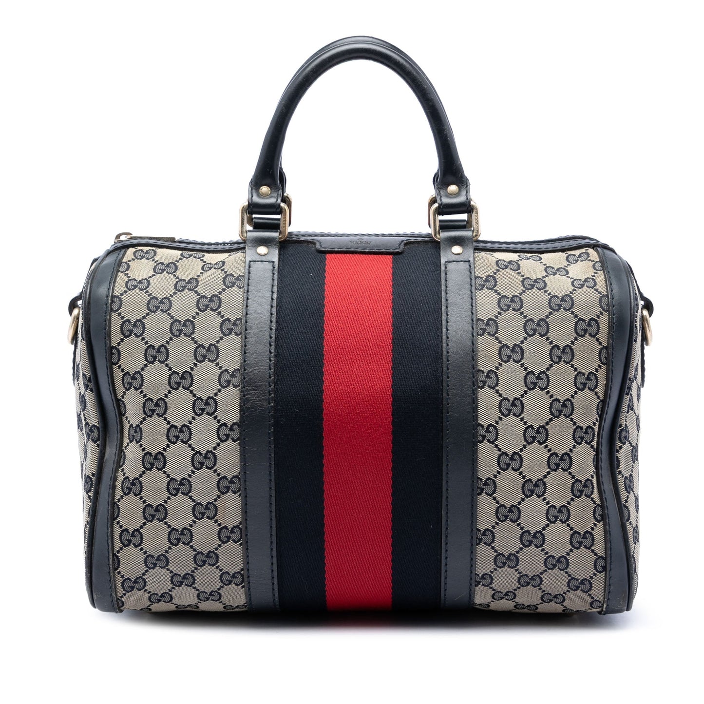 Gucci Medium GG Canvas Web Joy Boston Bag
