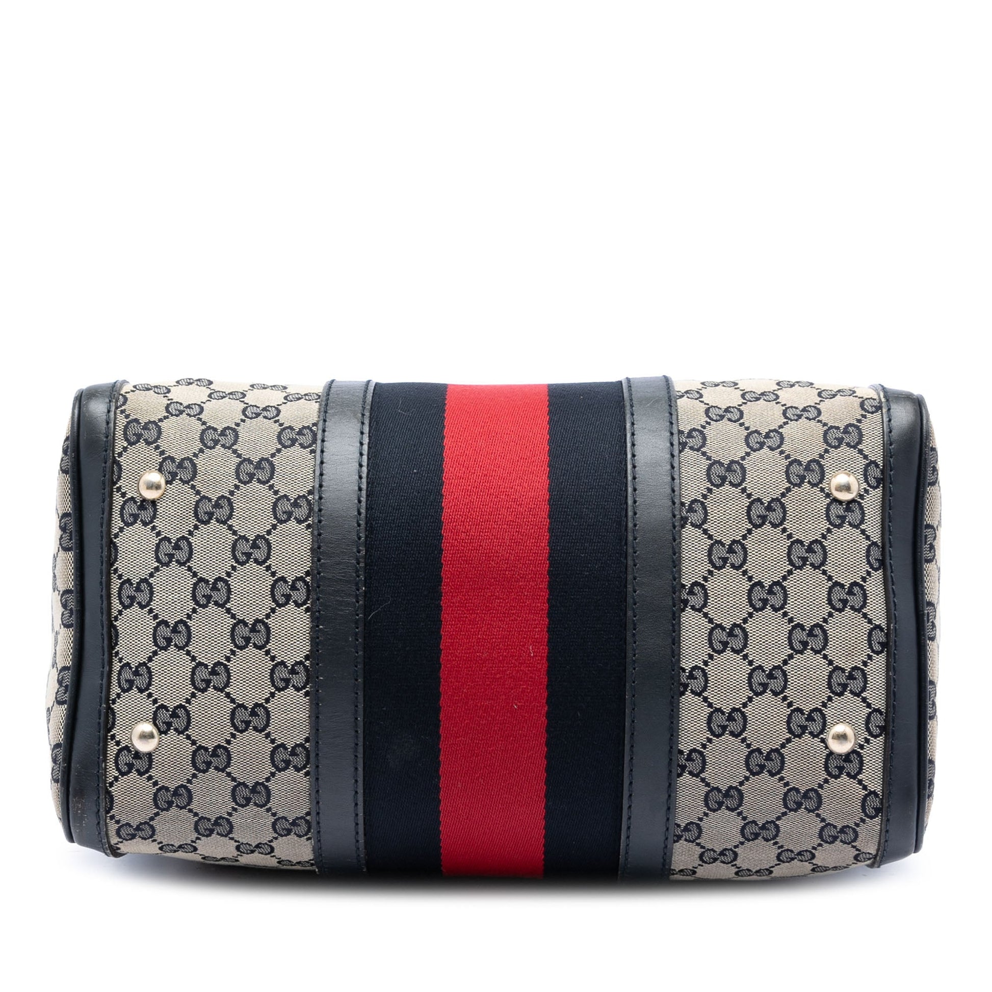 Gucci Medium GG Canvas Web Joy Boston Bag