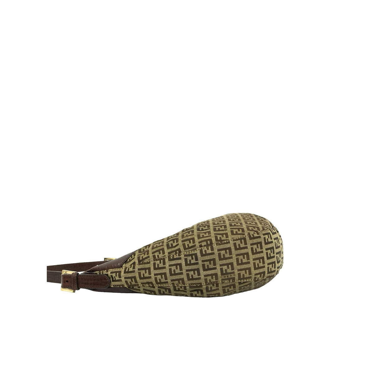 Fendi Zucchino Canvas Hobo Bag — Beige