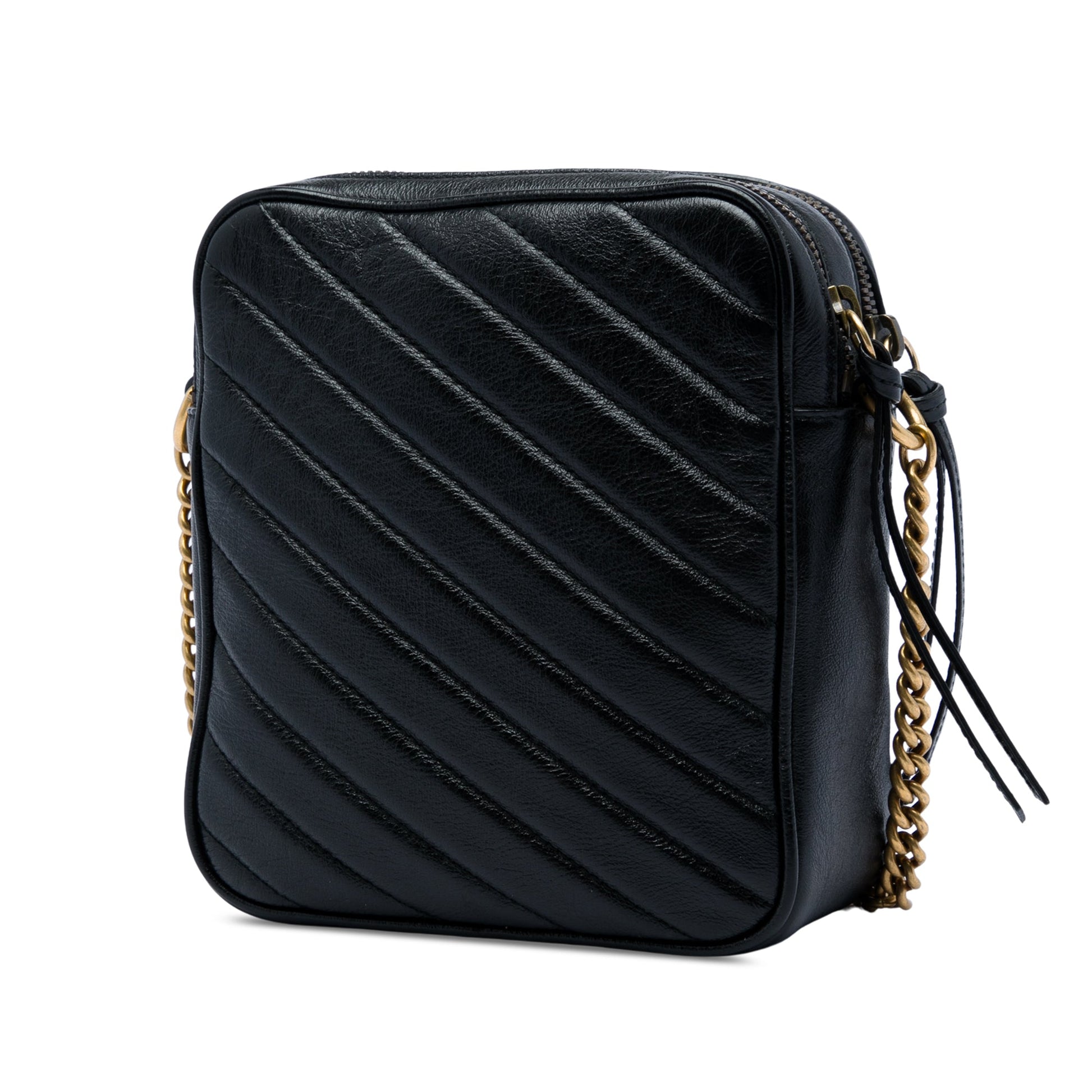 Gucci GG Marmont Matelasse Leather Double Zip Crossbody