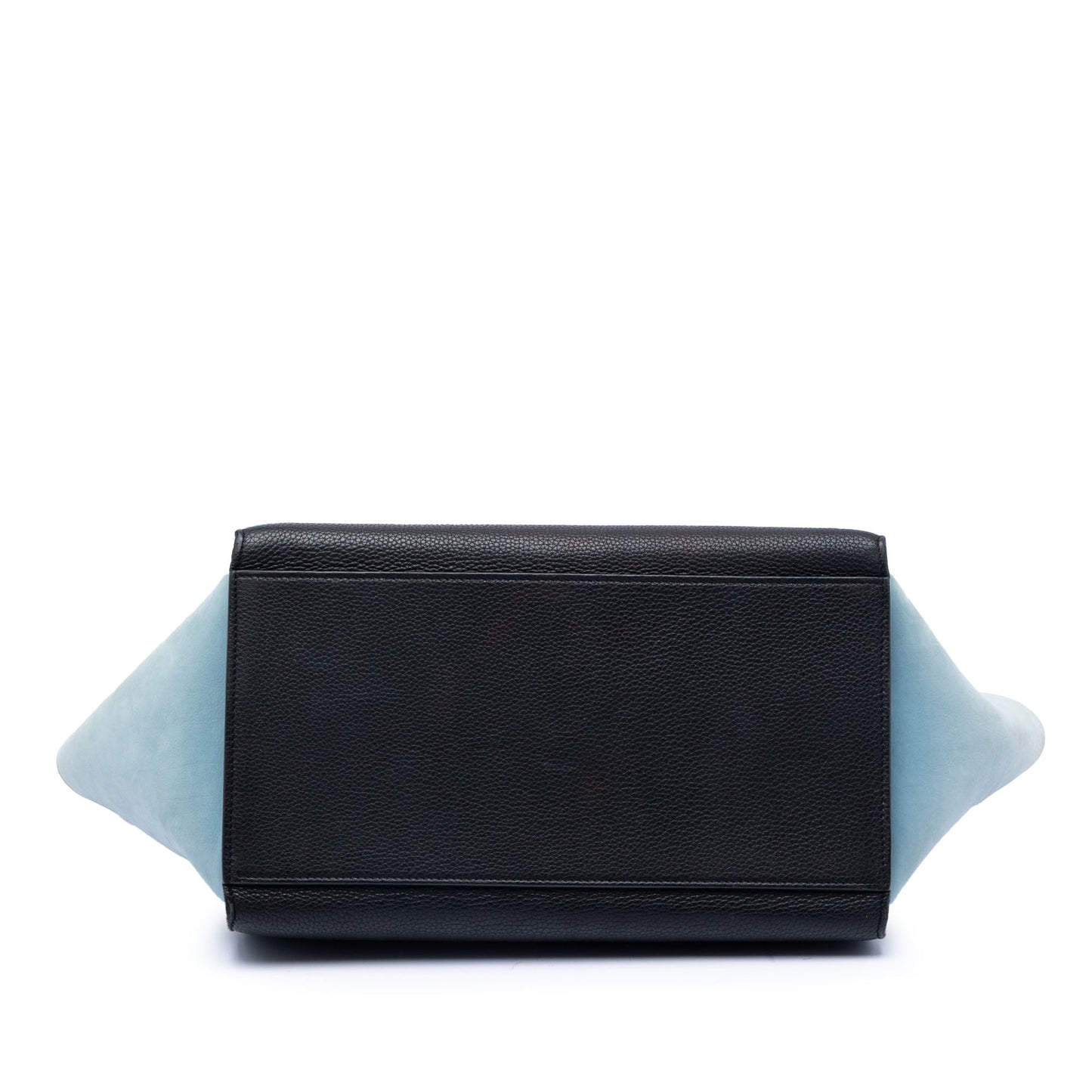 Celine Small Bicolor Leather Trapeze Satchel
