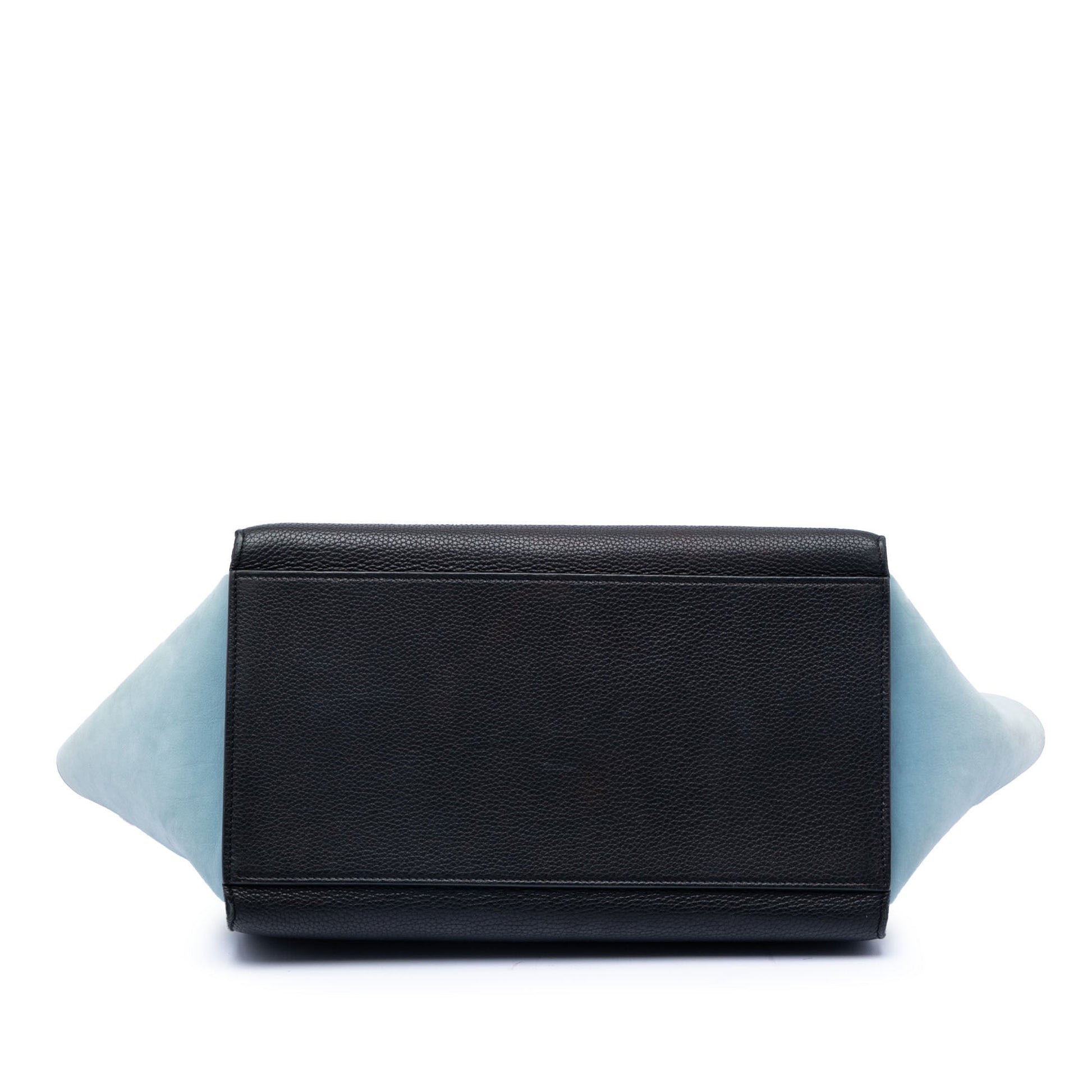 Celine Small Bicolor Leather Trapeze Satchel
