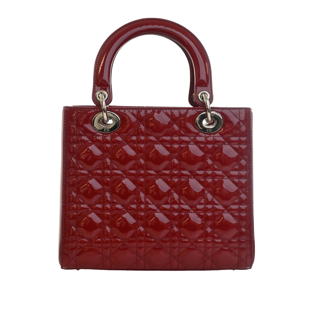Dior Medium Patent Cannage Lady Dior