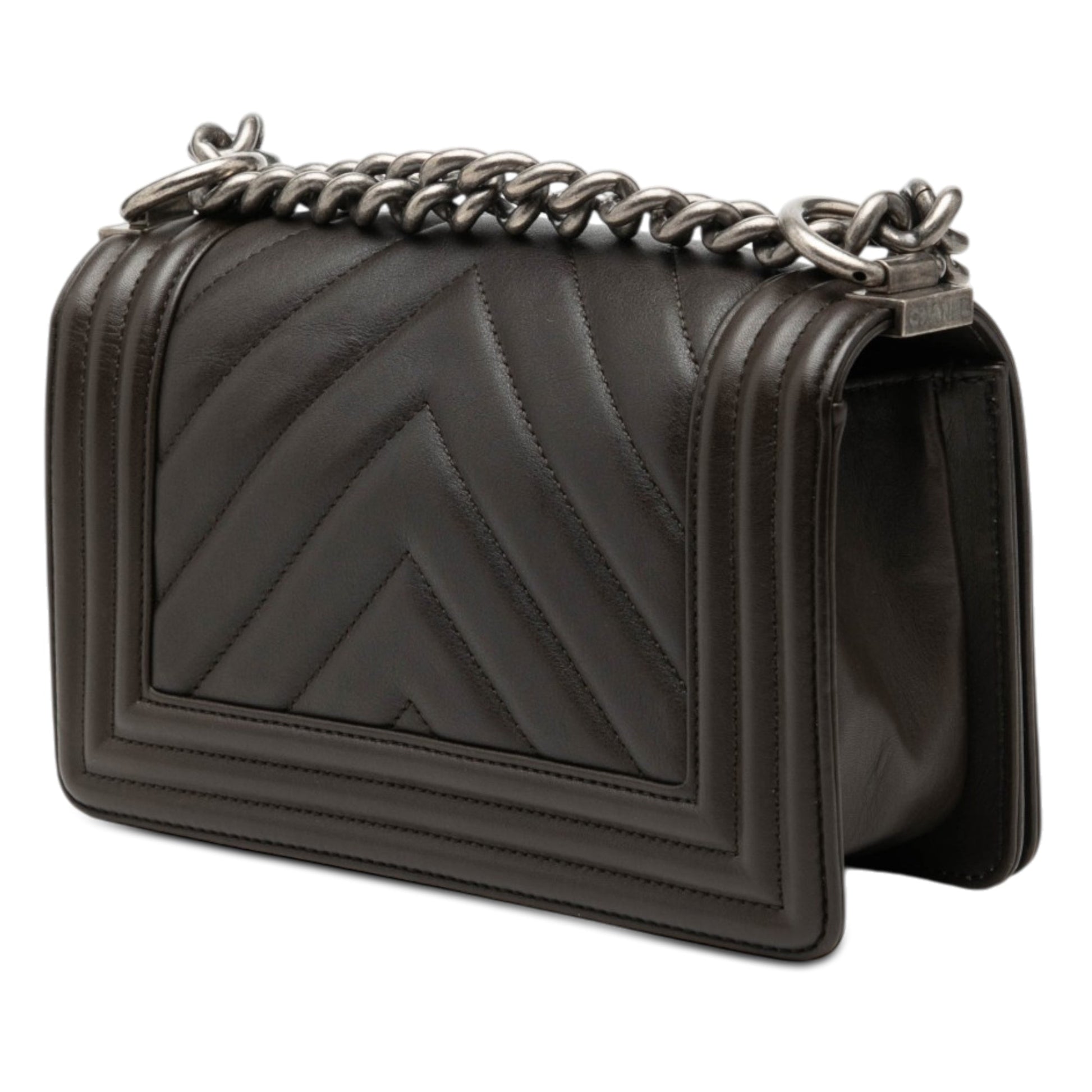Chanel Small Chevron Lambskin Boy Flap