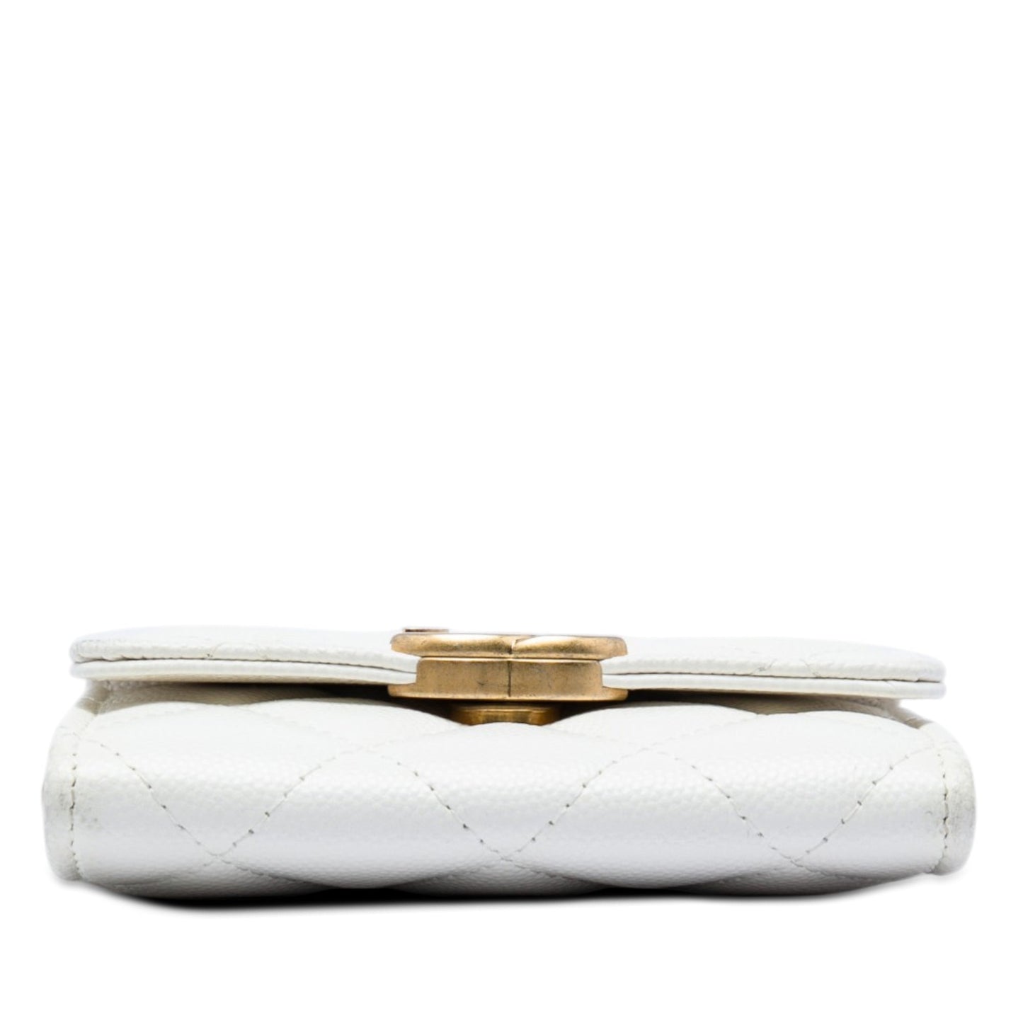 Chanel Quilted Caviar Card Holder on Chain