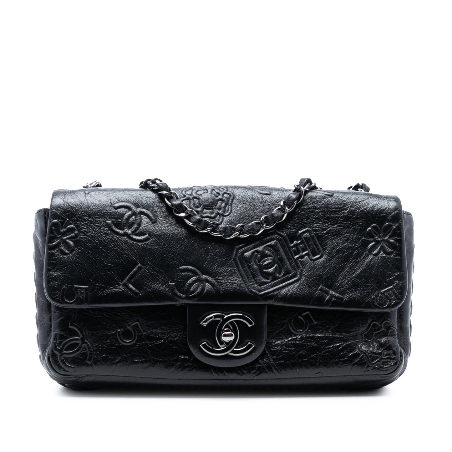 Chanel Medium Embossed Calfskin Precious Symbols Flap