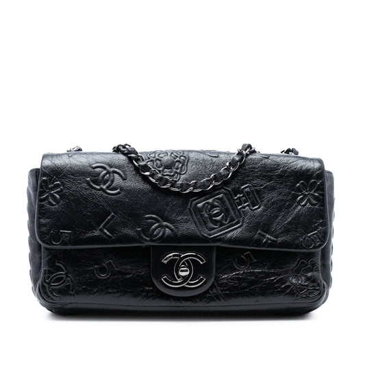 Chanel Medium Embossed Calfskin Precious Symbols Flap