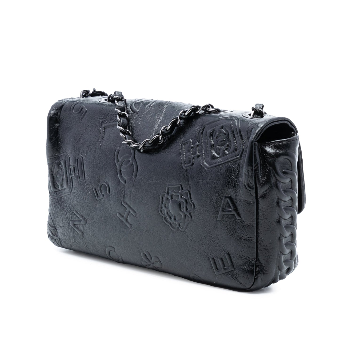 Chanel Medium Embossed Calfskin Precious Symbols Flap