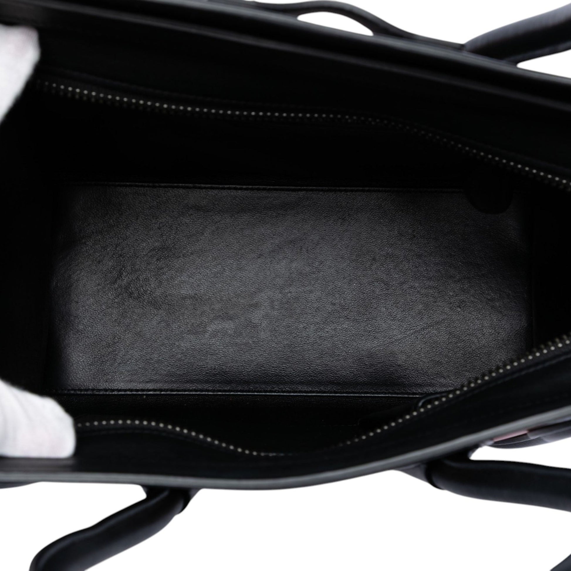 Celine Micro Tricolor Leather Luggage Tote
